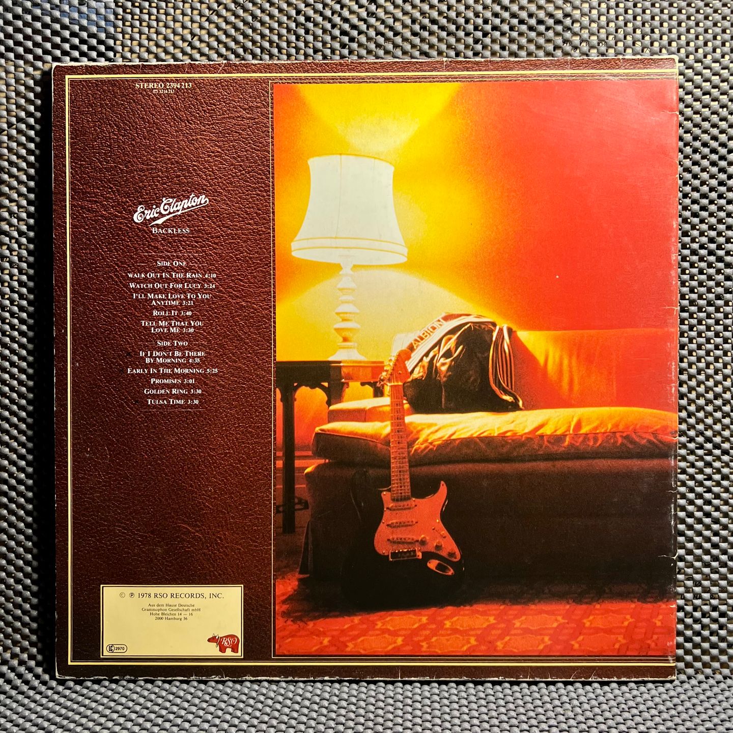 Eric Clapton - Backless [Vinyl LP - 1st Press - DE - 1978] Blues Rock | RSO (2394 213) - 3