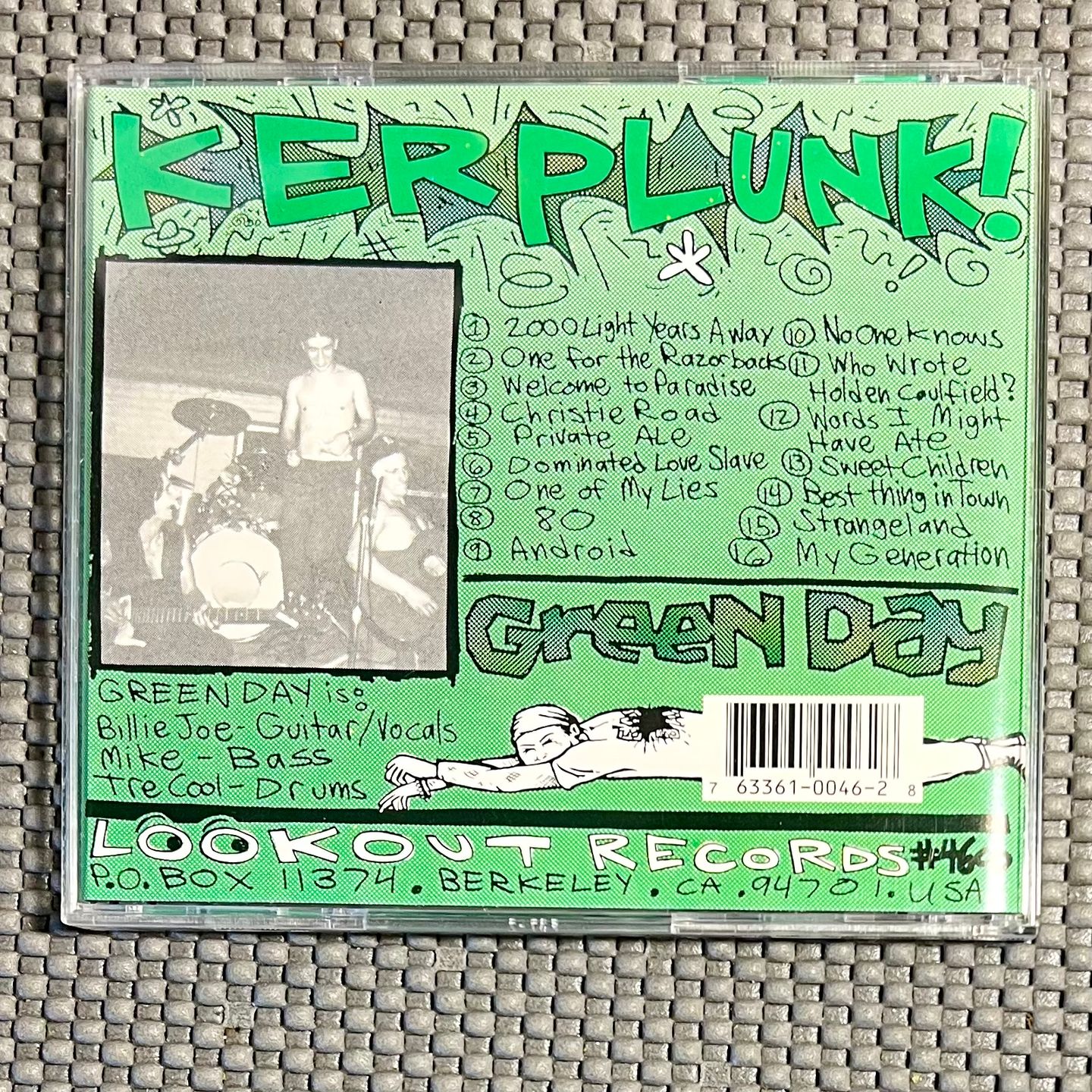 Green Day - Kerplunk! [CD - Rep US - 1995 - Mint/Mint] | Lookout! Records (Lookout#46CD) - 2
