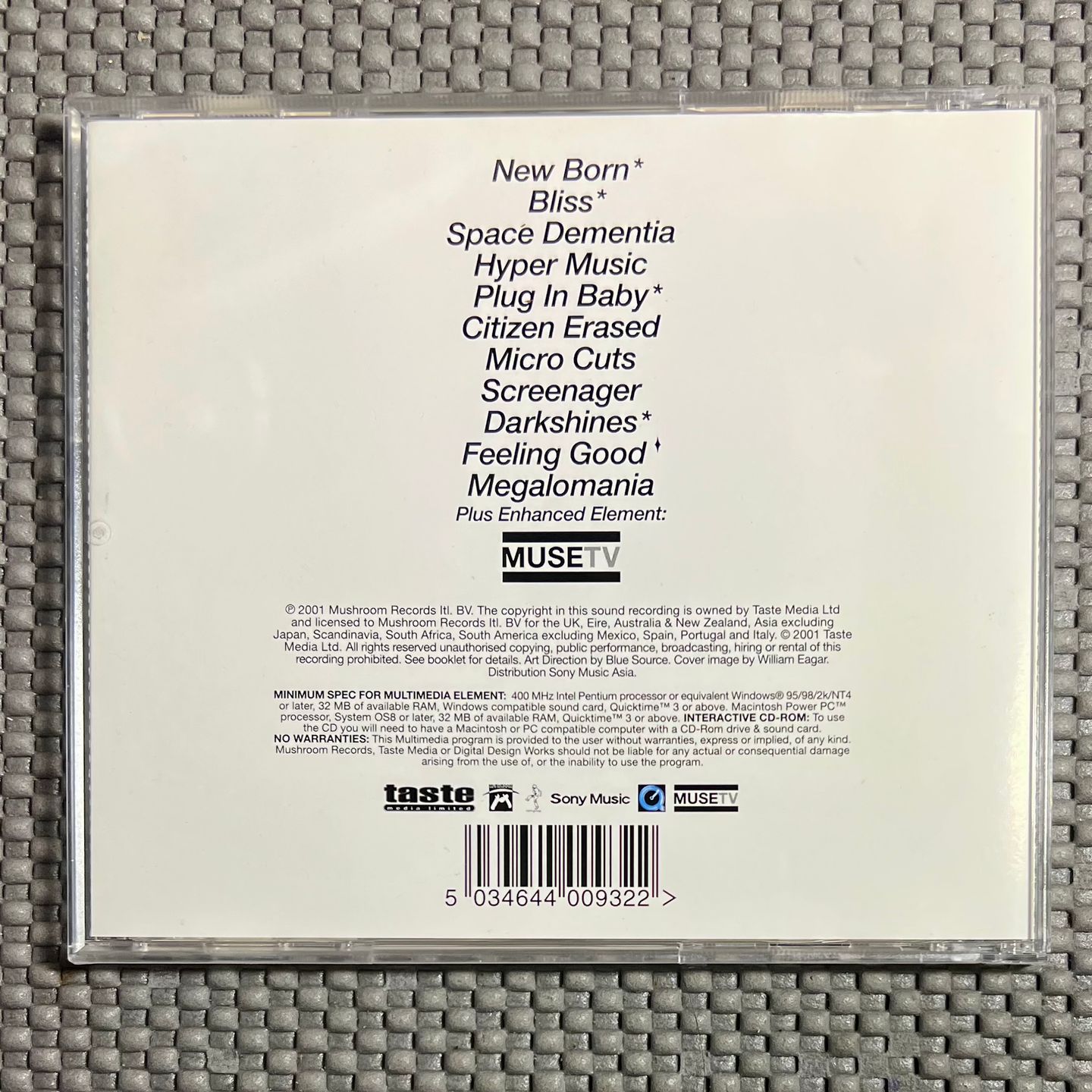 Muse - Origin Of Symmetry [CD - 1st Press - Asia - 2001 - NM/NM] | Mushroom (MUSH93CD) - 2