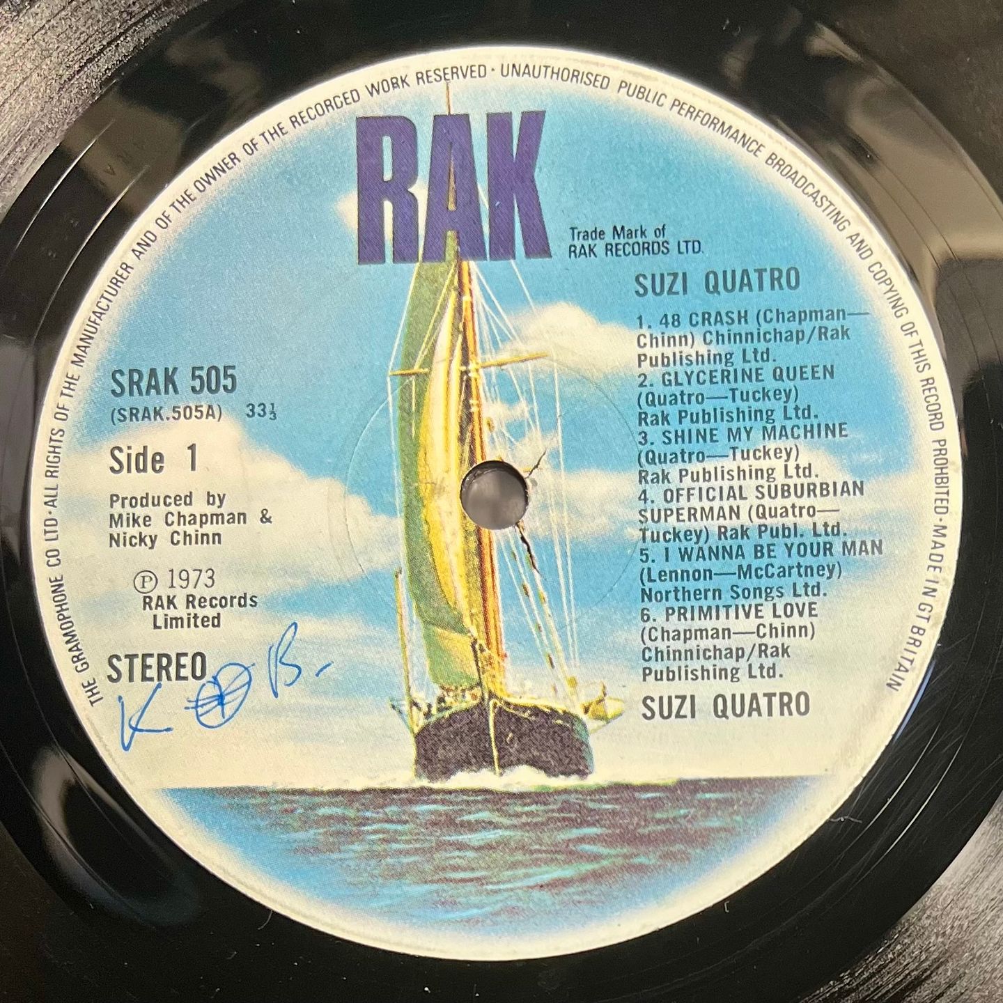 Suzi Quatro - Suzi Quatro [Vinyl LP - 1st UK Press - 1973 - NM/EX] Rock | RAK (SRAK 505) - 3