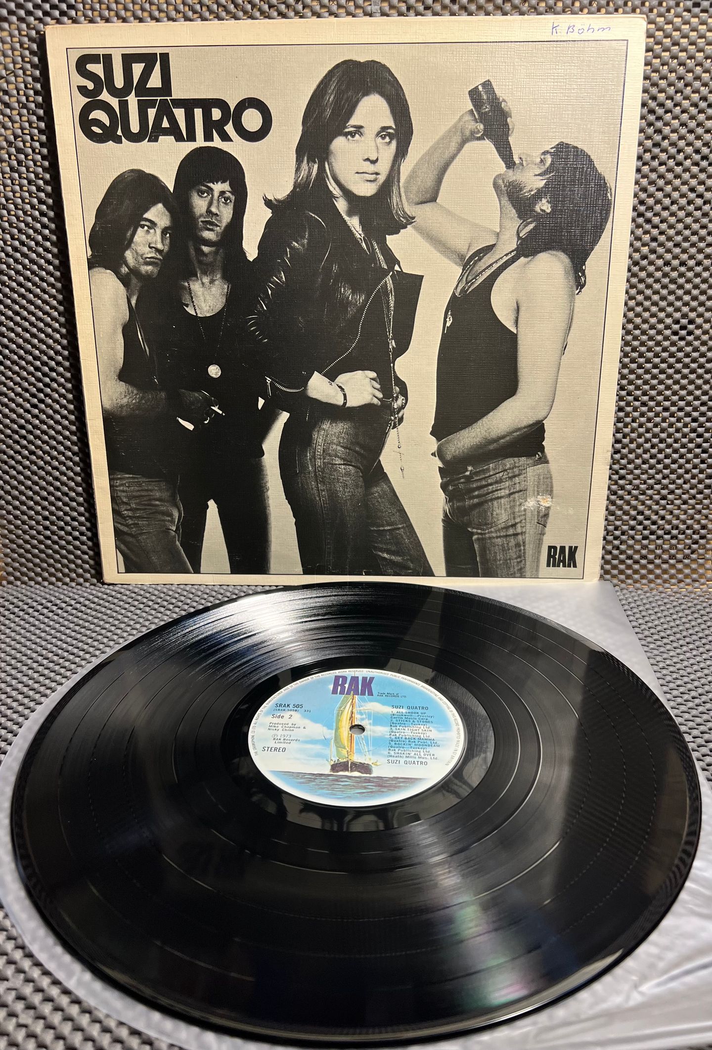 Suzi Quatro - Suzi Quatro [Vinyl LP - 1st UK Press - 1973 - NM/EX] Rock | RAK (SRAK 505) - 2