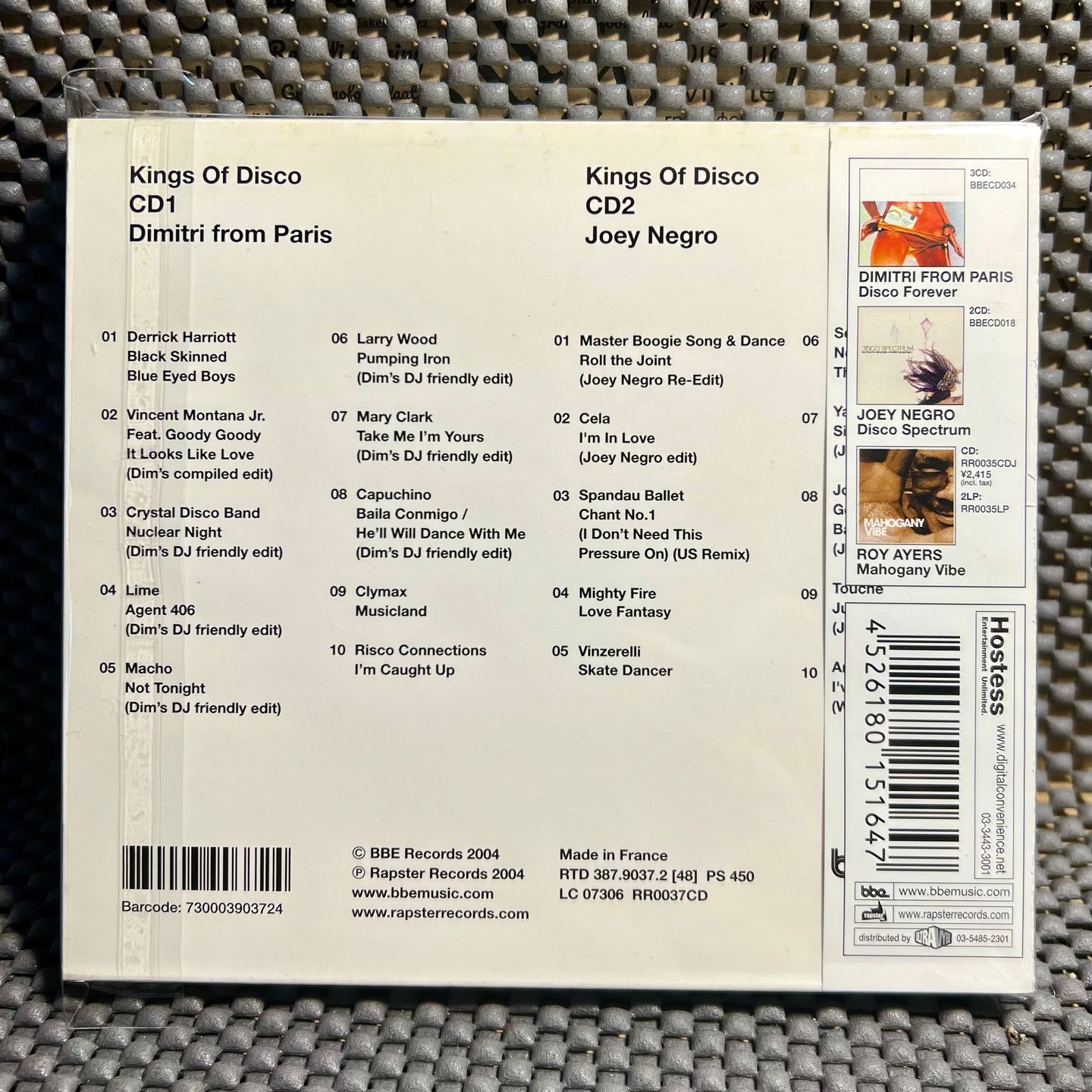 Dimitri From Paris & Joey Negro - The Kings Of Disco [CD - 1st Japan Ed. - 2004 - RR0037CDJ - Mint/NM with Obi & Insert] Disco | Rapster Records (RR0037CDJ) - 2