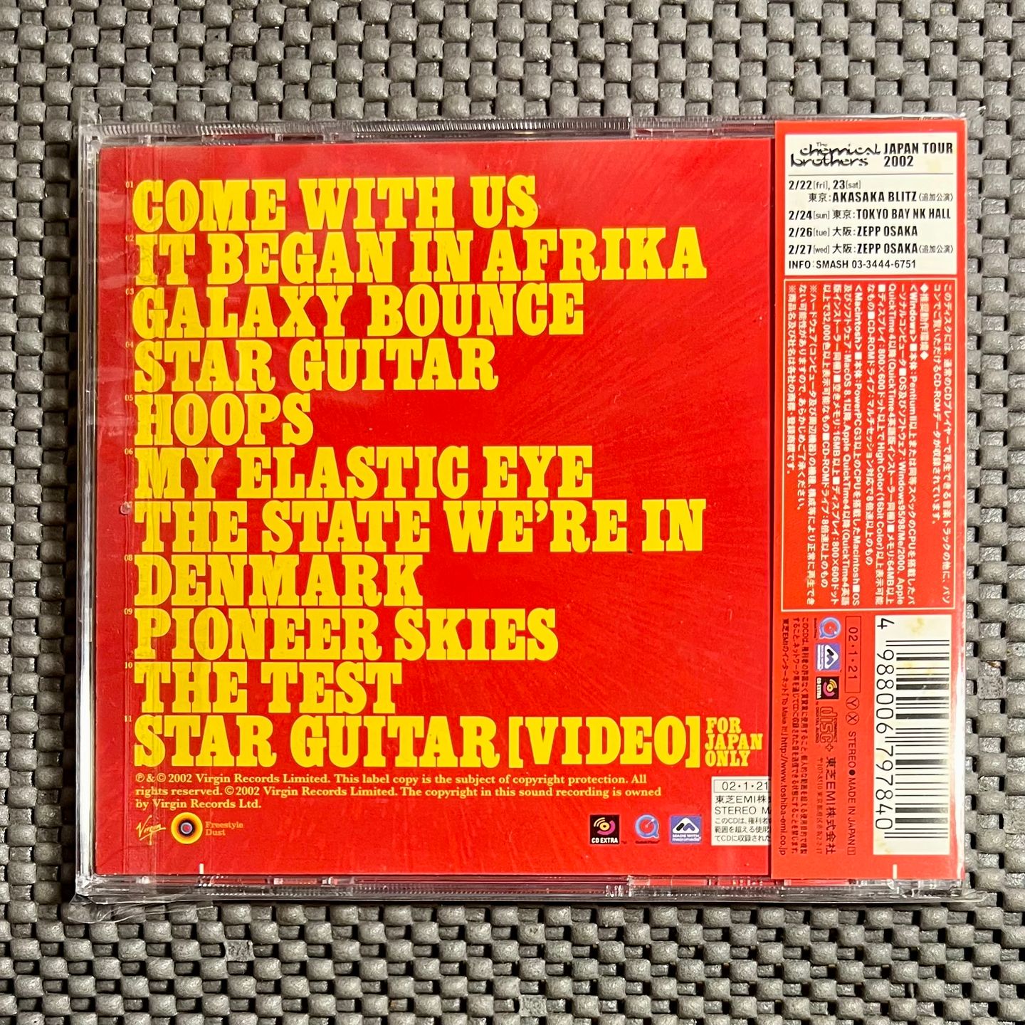 The Chemical Brothers - Come With Us [CD Japan OG 2002 Enhanced M/M] | Virgin (VJCP-68367) - 2