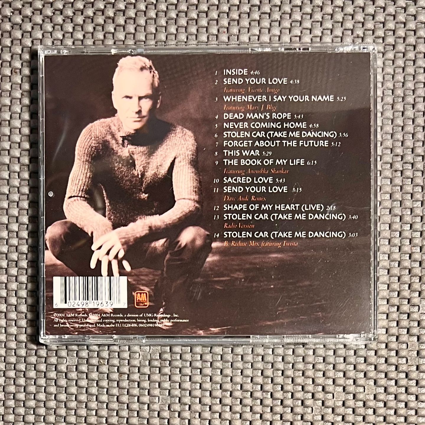 Sting - Sacred Love [CD - EU Press - 2004 - Mint/Mint] | A&M Records (0602498196397) - 2