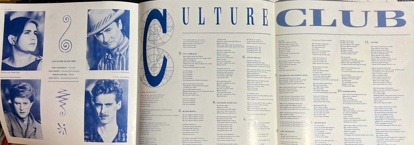 Culture Club - Colour By Numbers [Vinyl LP - 1st Japan Press - 1983 - Virgin VIL-6072 - EX to NM with Obi & Insert] New Wave | Virgin (VIL-6072) - 7