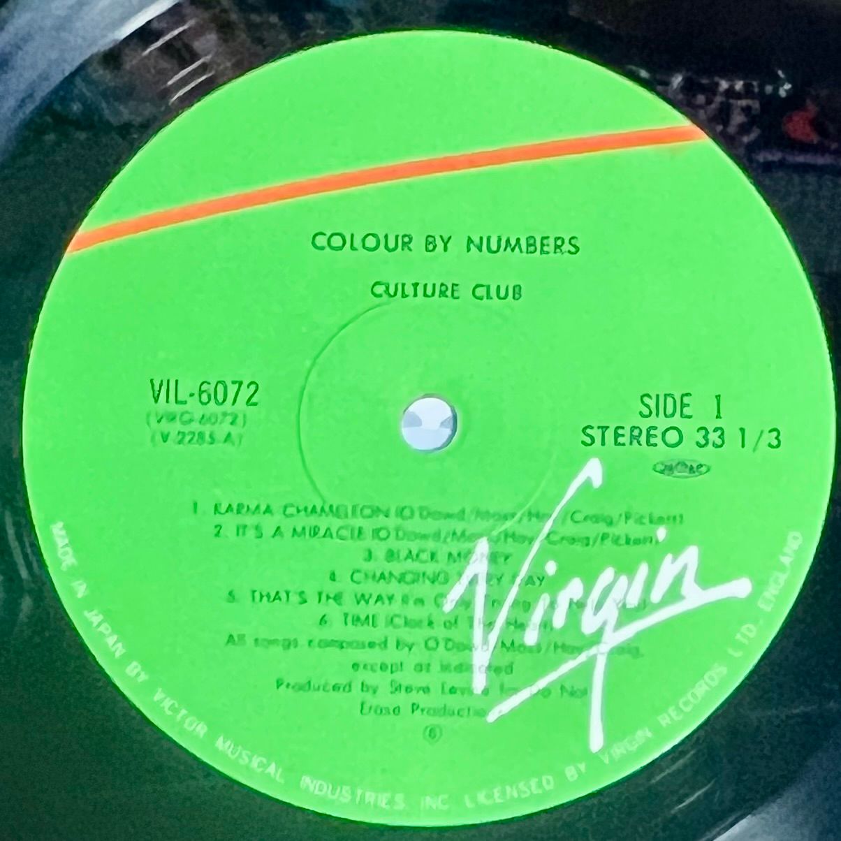 Culture Club - Colour By Numbers [Vinyl LP - 1st Japan Press - 1983 - Virgin VIL-6072 - EX to NM with Obi & Insert] New Wave | Virgin (VIL-6072) - 4