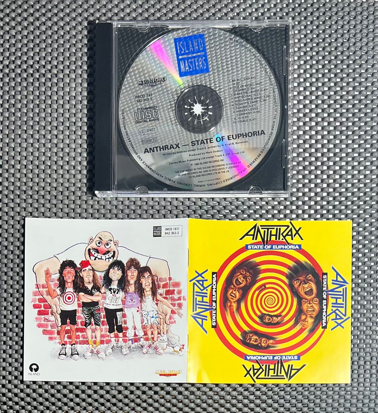 Anthrax - State Of Euphoria | Island Records (IMCD 187) - 3