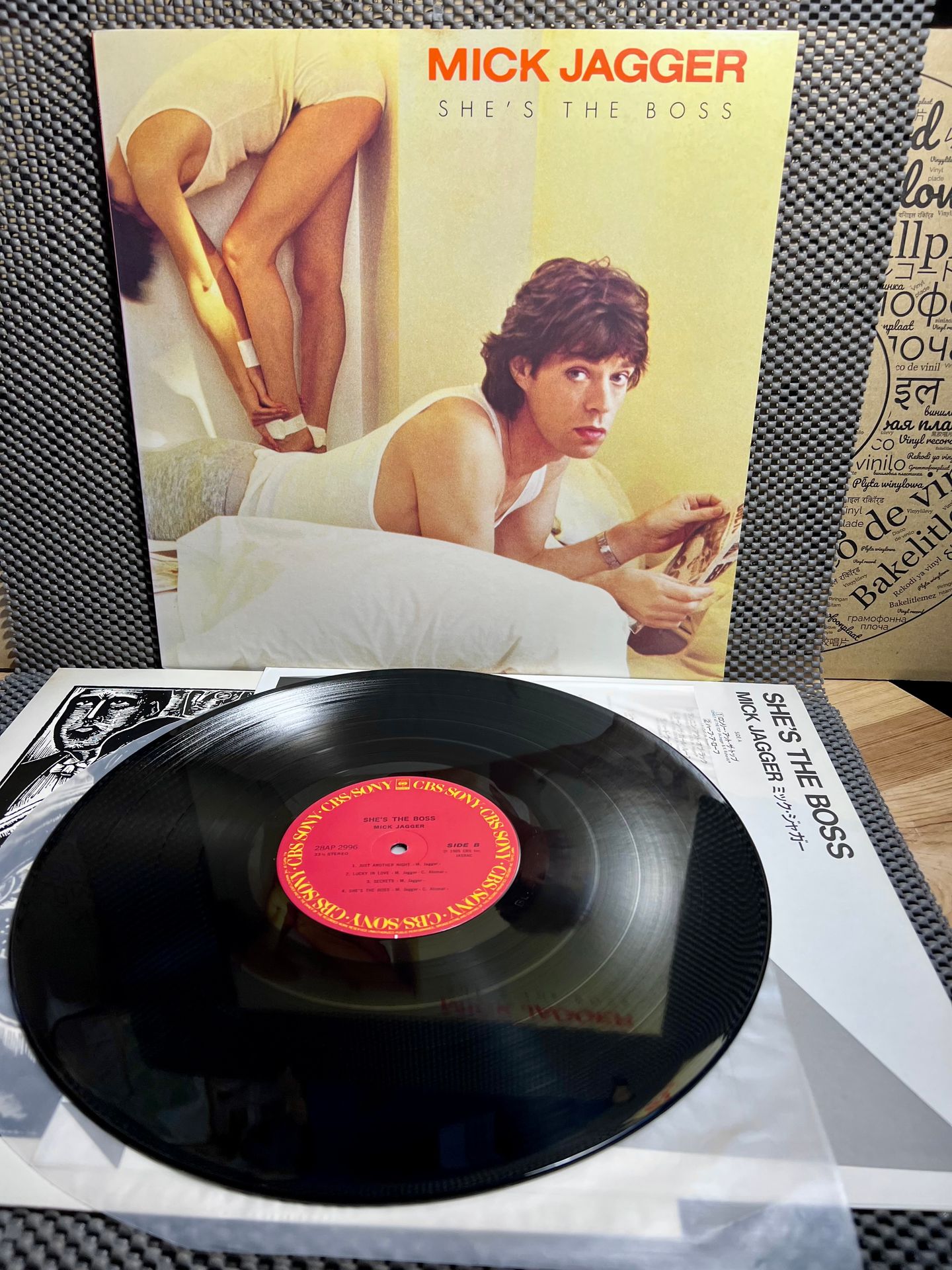 Mick Jagger - She's The Boss [Vinyl LP - 1st Japan Press - 1985 - NM/Mint] Rock | CBS/Sony (28AP 2996) - 2