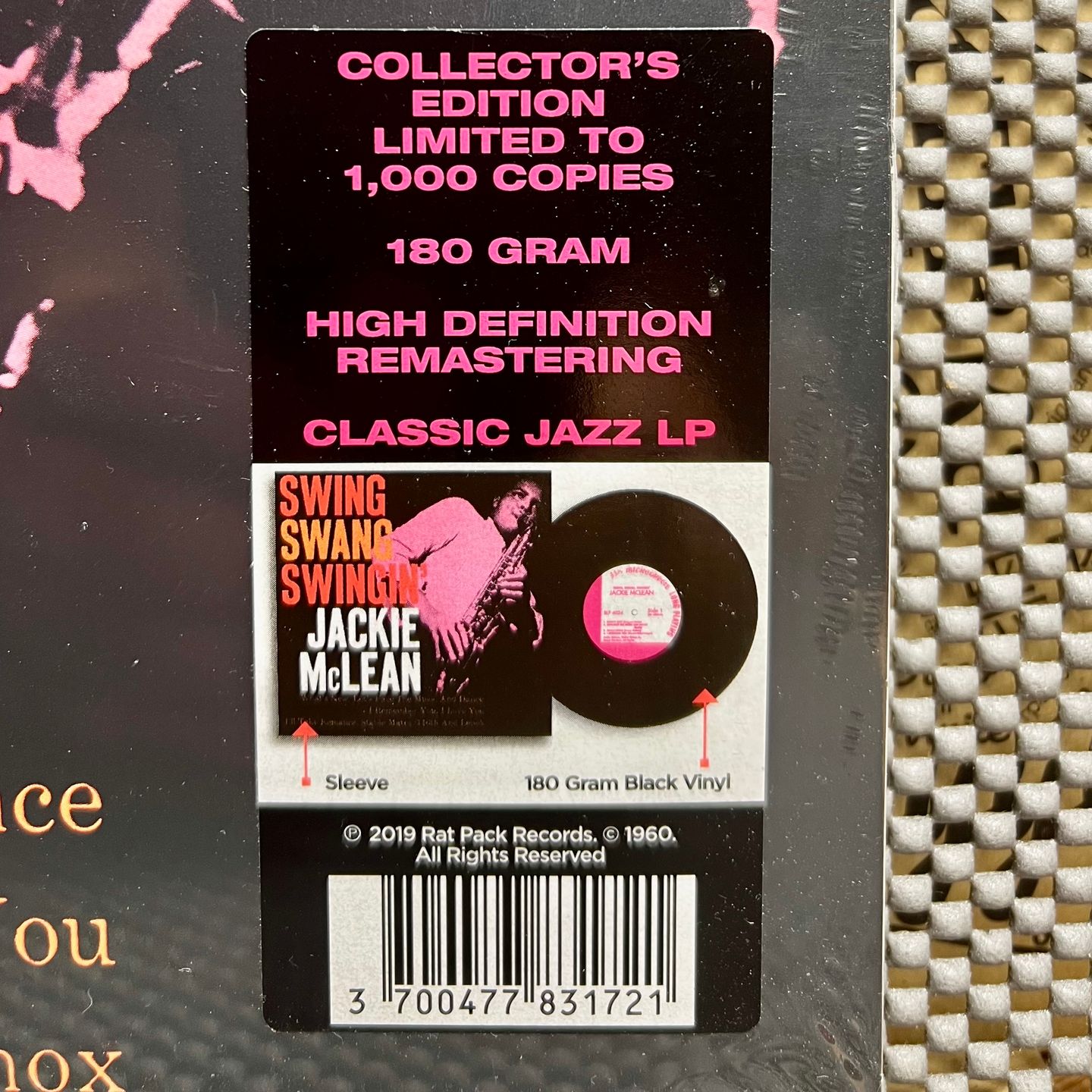 Jackie McLean - Swing, Swang, Swingin' [Vinyl LP - FR - 2019 - Remastered & Limited - Mint & Sealed] Jazz | Rat Pack Records (BST 84024) - 3