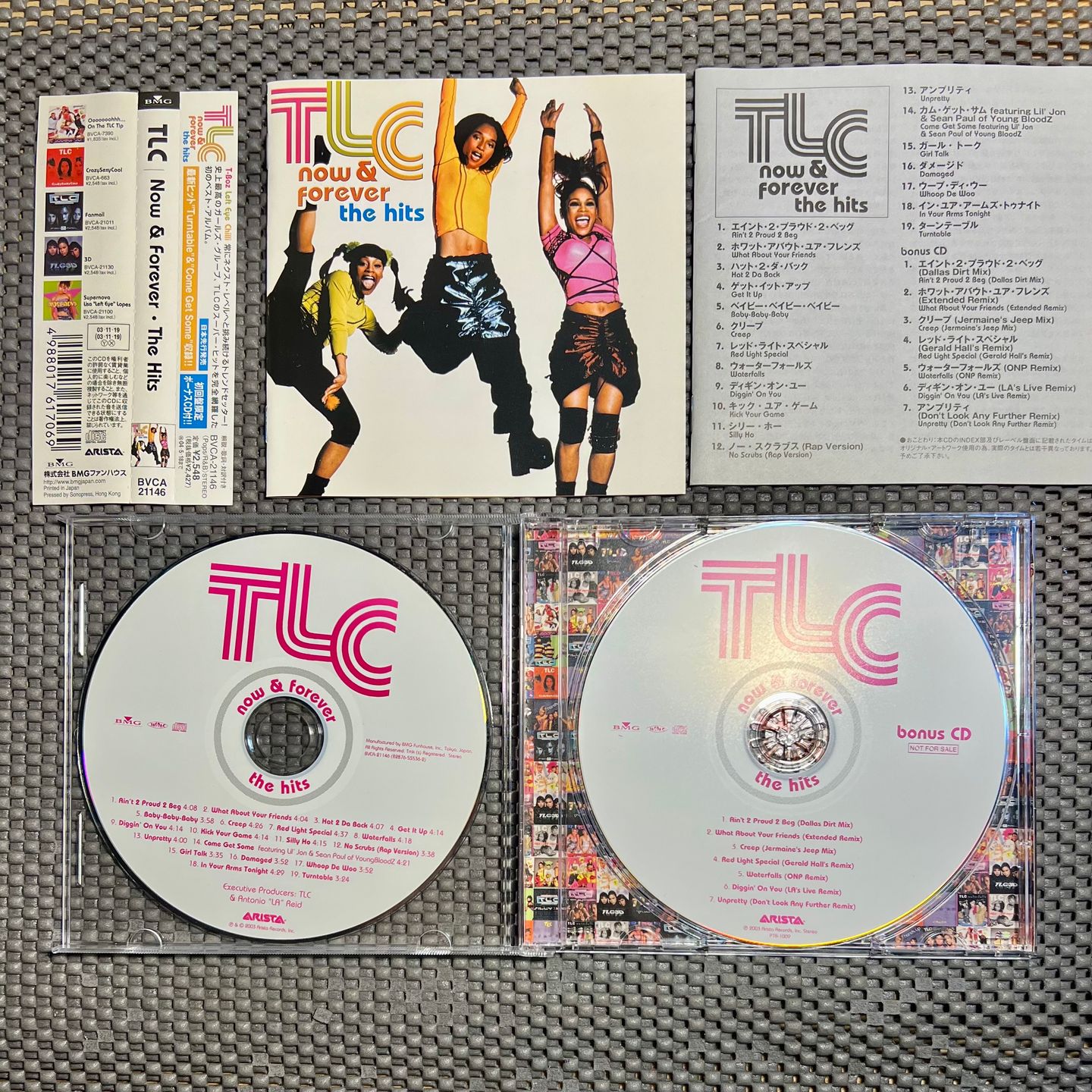 TLC - Now & Forever - The Hits [2 x CD - 1st Japan Ed. - 2003 - BVCA-21146 - EX/Mint] RnB | BMG (BVCA-21146) - 3