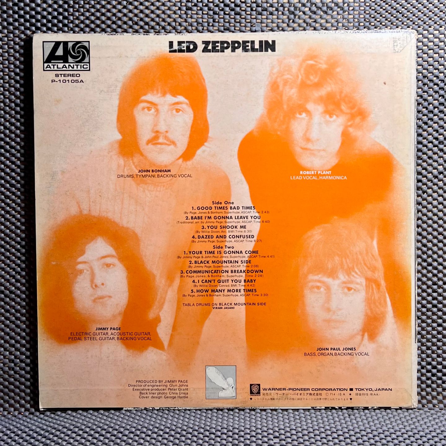 Led Zeppelin - Led Zeppelin [Vinyl LP - Japan Press - Reissue 1976 - Atlantic P-10105A - VG+VG no Obi with Insert] Heavy Rock | Atlantic (P-10105A) - 3