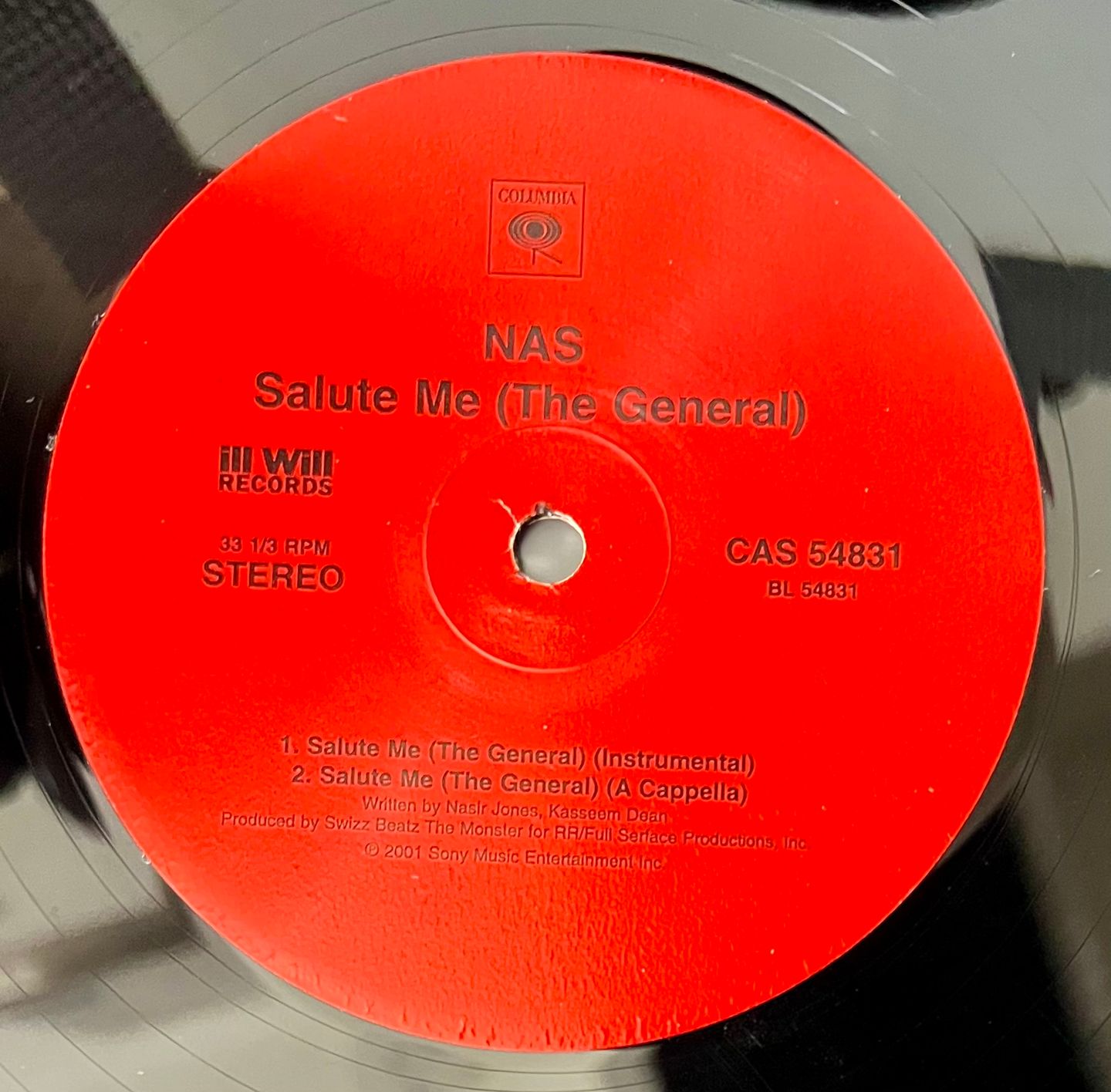 Nas - Salute Me (The General) | Columbia (CAS 54831) - 2