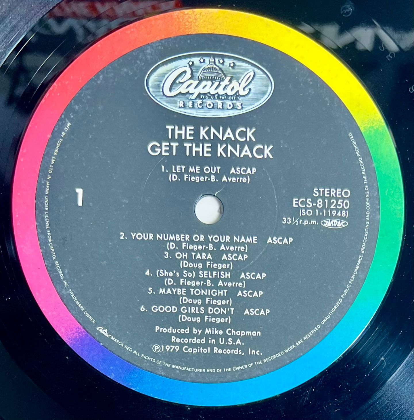 The Knack - Get The Knack | Capitol Records (ECS-81250) - 3