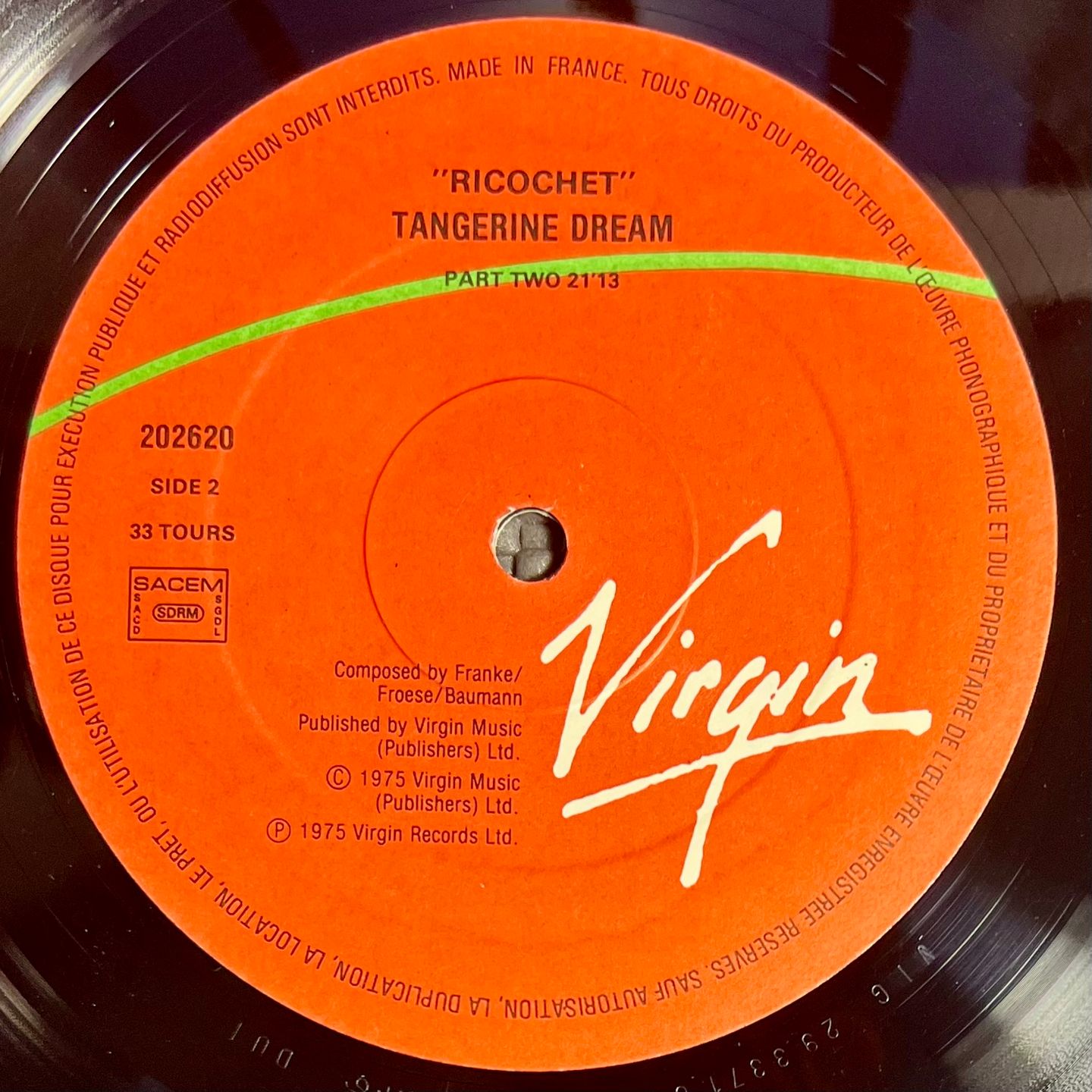 Tangerine Dream - Ricochet | Virgin (202620) - 5