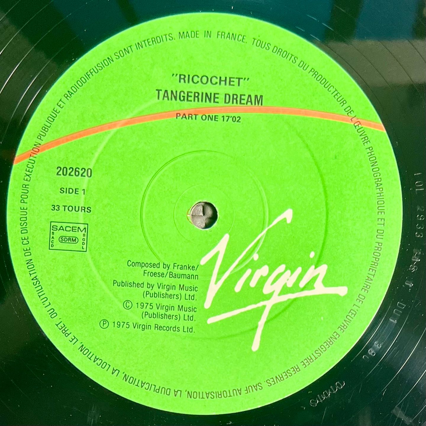 Tangerine Dream - Ricochet | Virgin (202620) - 4