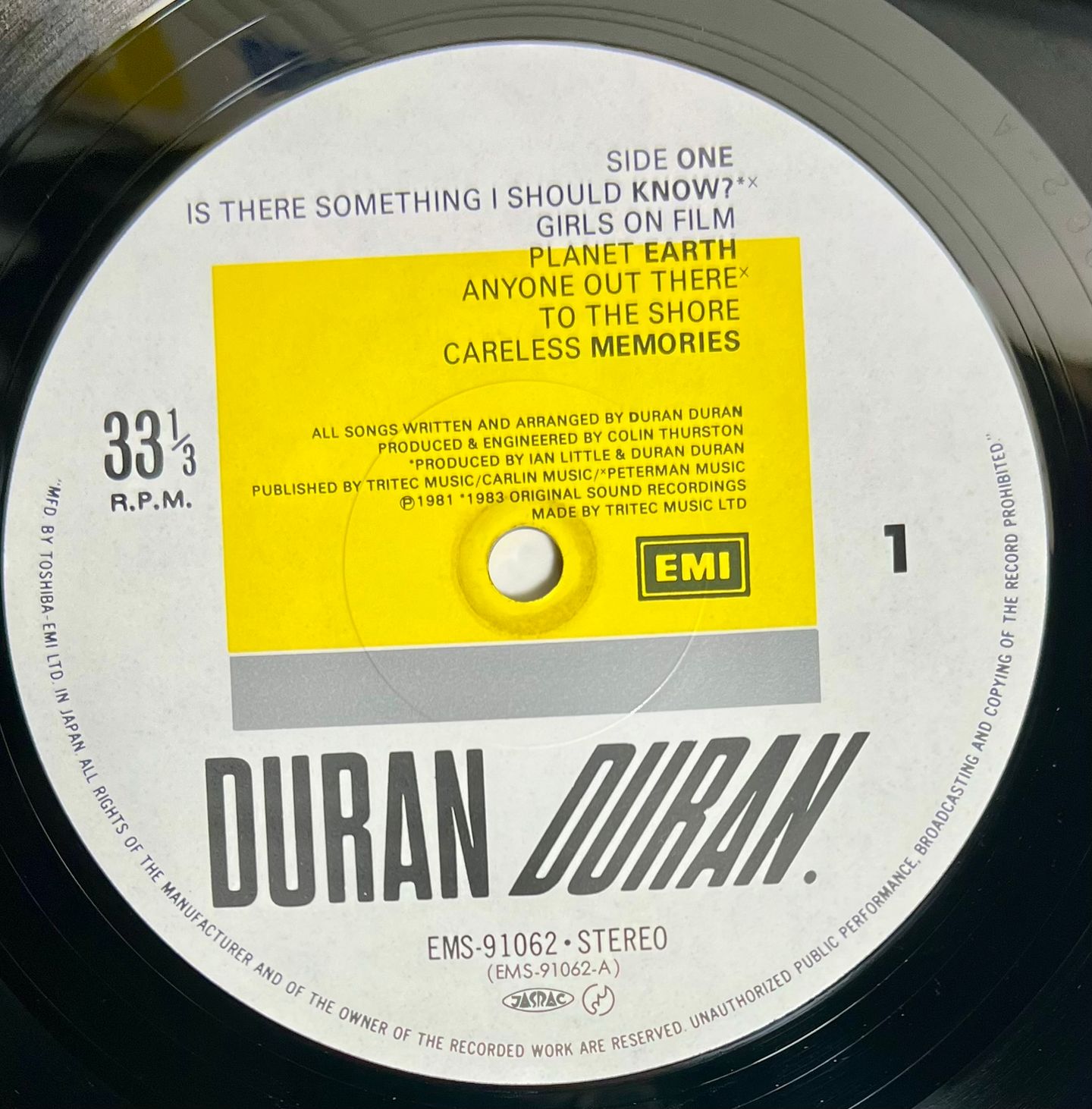 Duran Duran - Duran Duran | EMI (EMS-91062) - 3