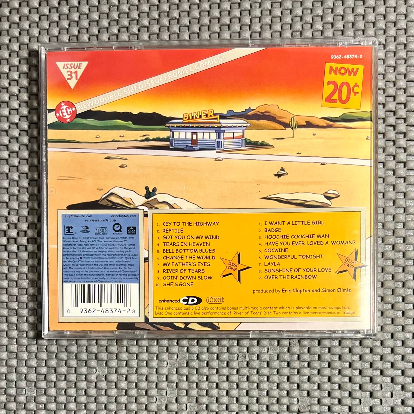 Eric Clapton - One More Car, One More Rider (Live On Tour 2001) [2x CD - 1st Press - EU - 2002 - NM / Mint] Blues Rock | Reprise Records (9362-48374-2) - 2