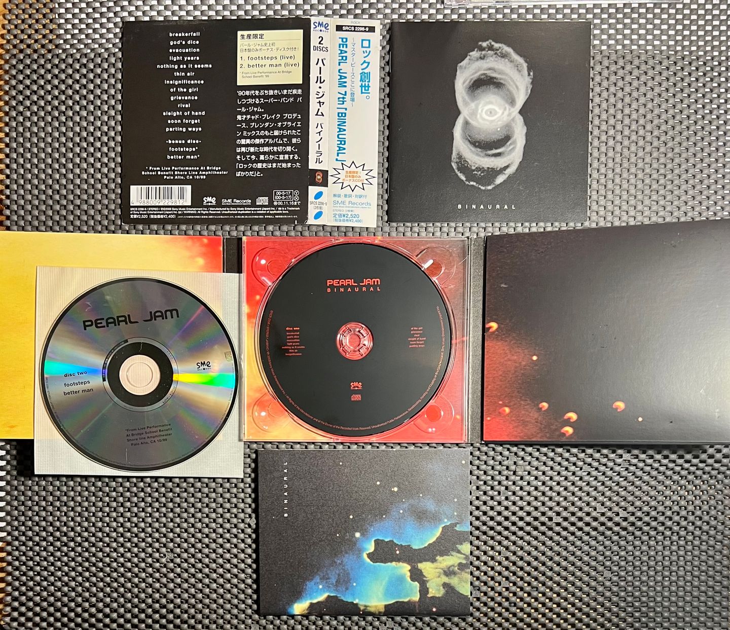 Pearl Jam - Binaural [2x CD Digipack - 1st Japan Press - Limited Ed. - 2000 - NM to Mint/MINT] | SME Records (SRCS 2298-9) - 3