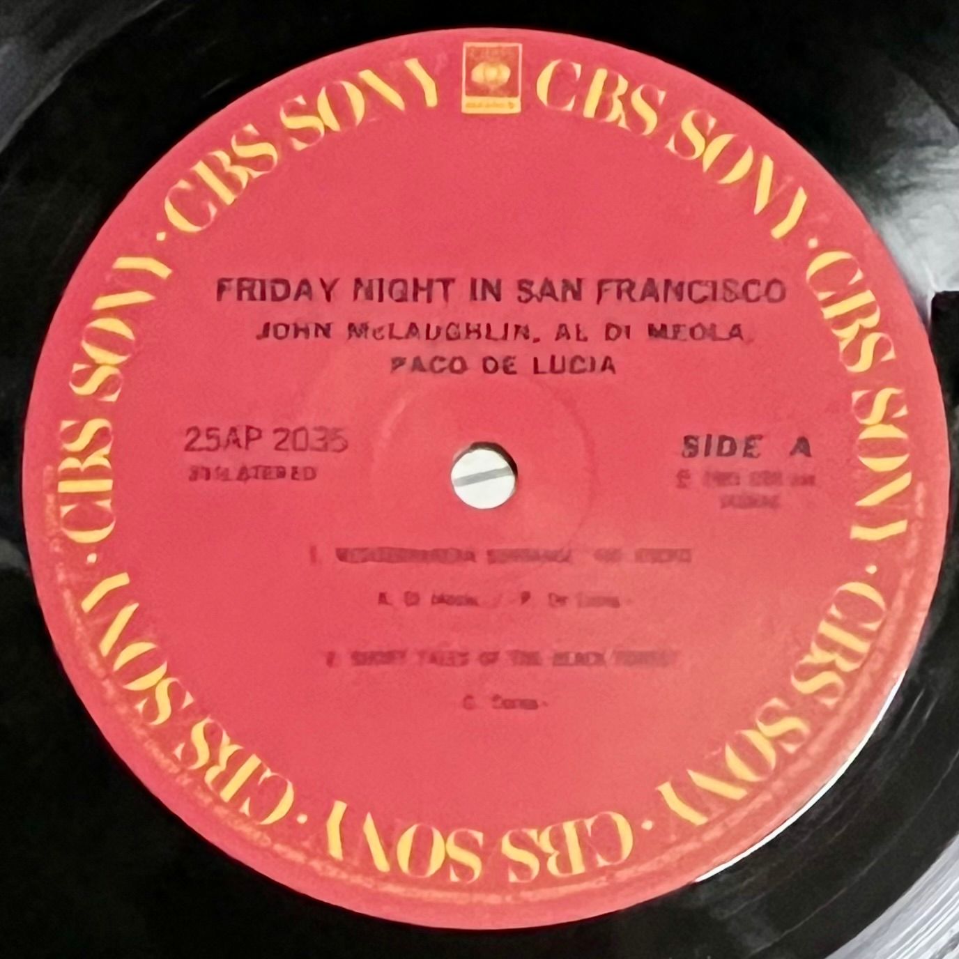 Al Di Meola / John McLaughlin / Paco De Lucía - Friday Night In San Francisco [Vinyl LP - 1st Japan Press - 1981 - 25AP 2035 - Mint/NM] Jazz Fusion | CBS/Sony (25AP 2035) - 4