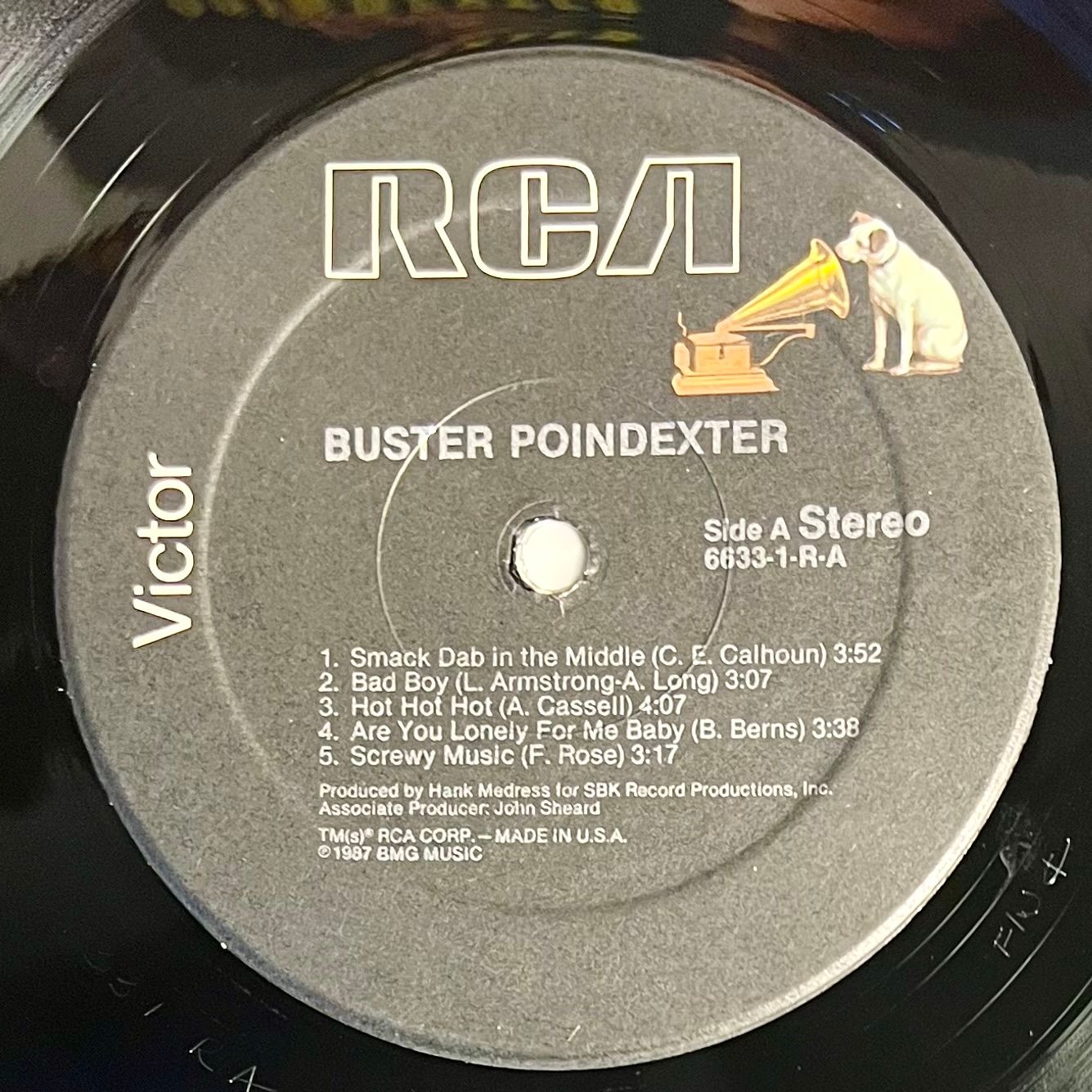 Buster Poindexter - Buster Poindexter [LP - 1st US Press - 1987 - VG+/VG+] | RCA Victor (6633-1-R) - 4