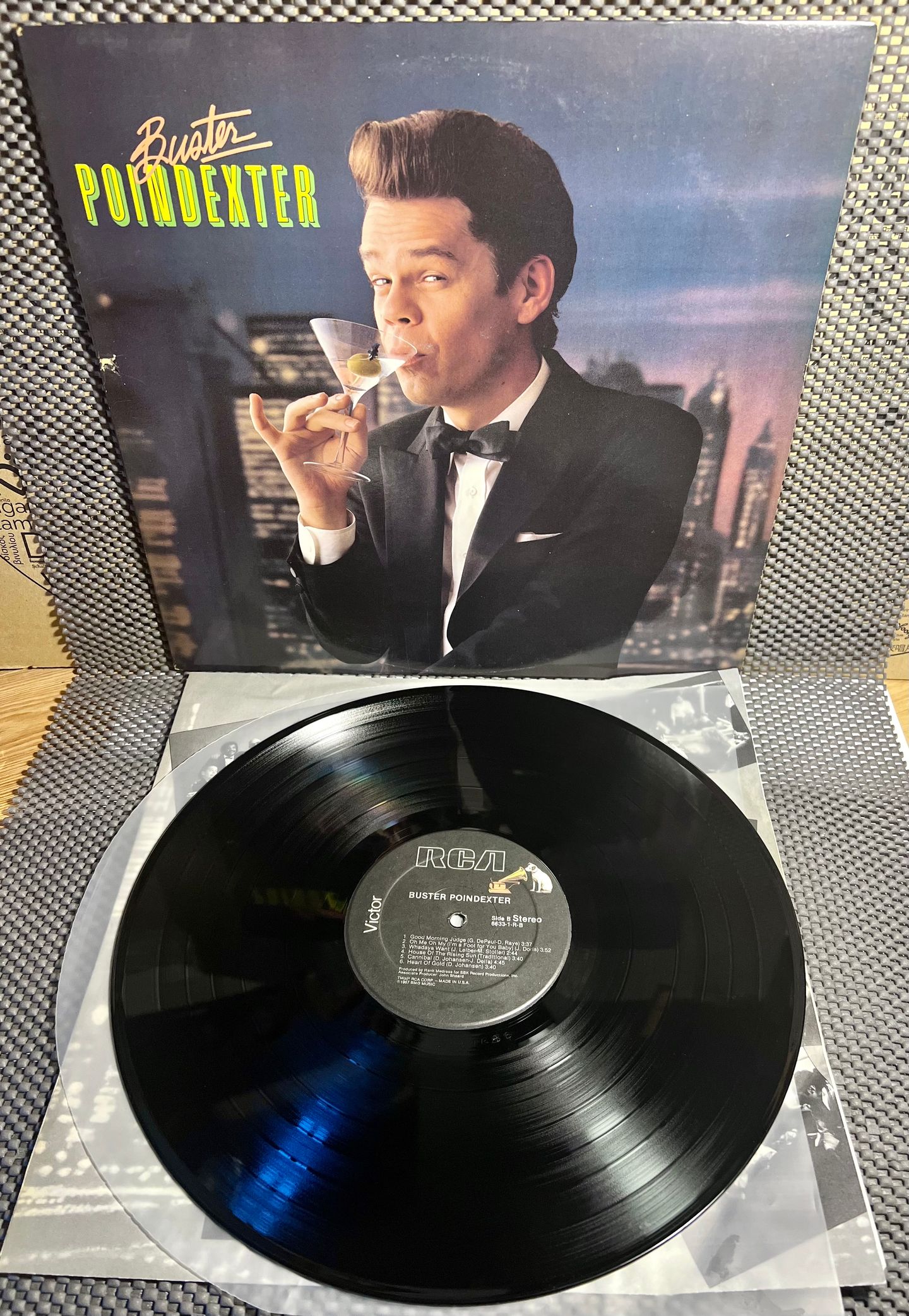 Buster Poindexter - Buster Poindexter [LP - 1st US Press - 1987 - VG+/VG+] | RCA Victor (6633-1-R) - 2