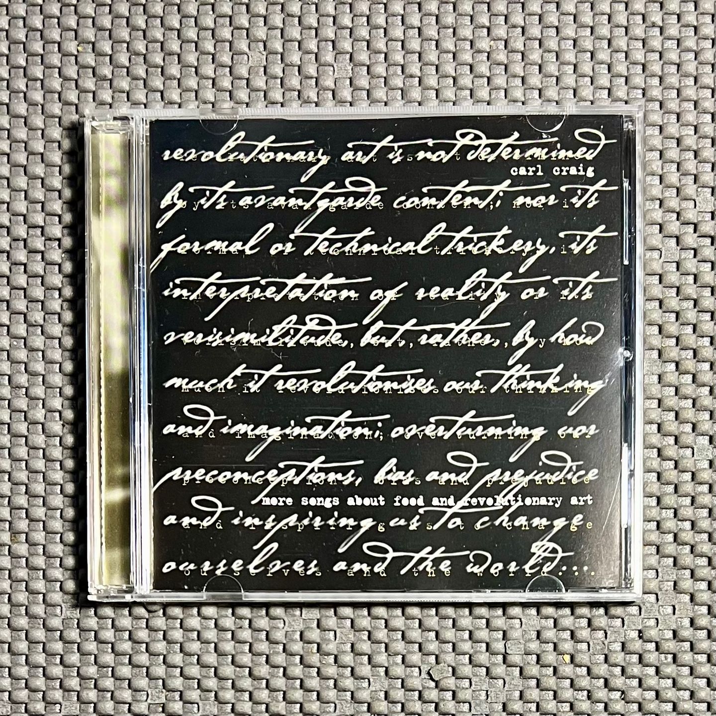 Carl Craig - More Songs About Food And Revolutionary Art [CD - 1st Belgium Ed. - 1997 - SSR 188 - NM/NM] Techno Deep House | SSR (SSR 188) - main