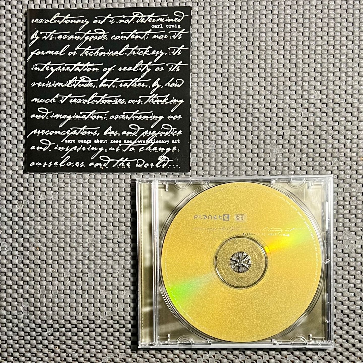 Carl Craig - More Songs About Food And Revolutionary Art [CD - 1st Belgium Ed. - 1997 - SSR 188 - NM/NM] Techno Deep House | SSR (SSR 188) - 3