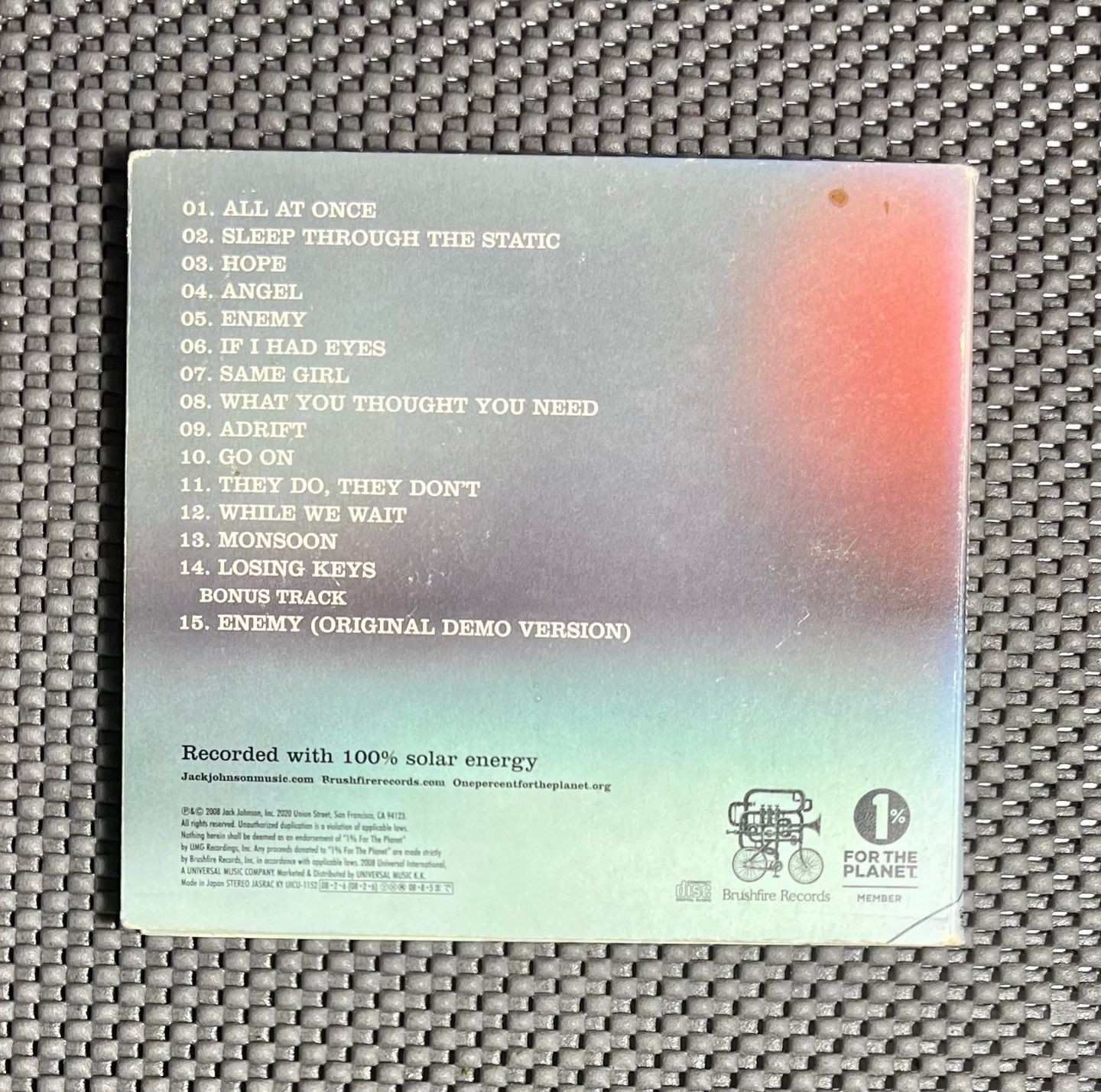 Jack Johnson - Sleep Through The Static | Brushfire Records (UICU-1152) - 2