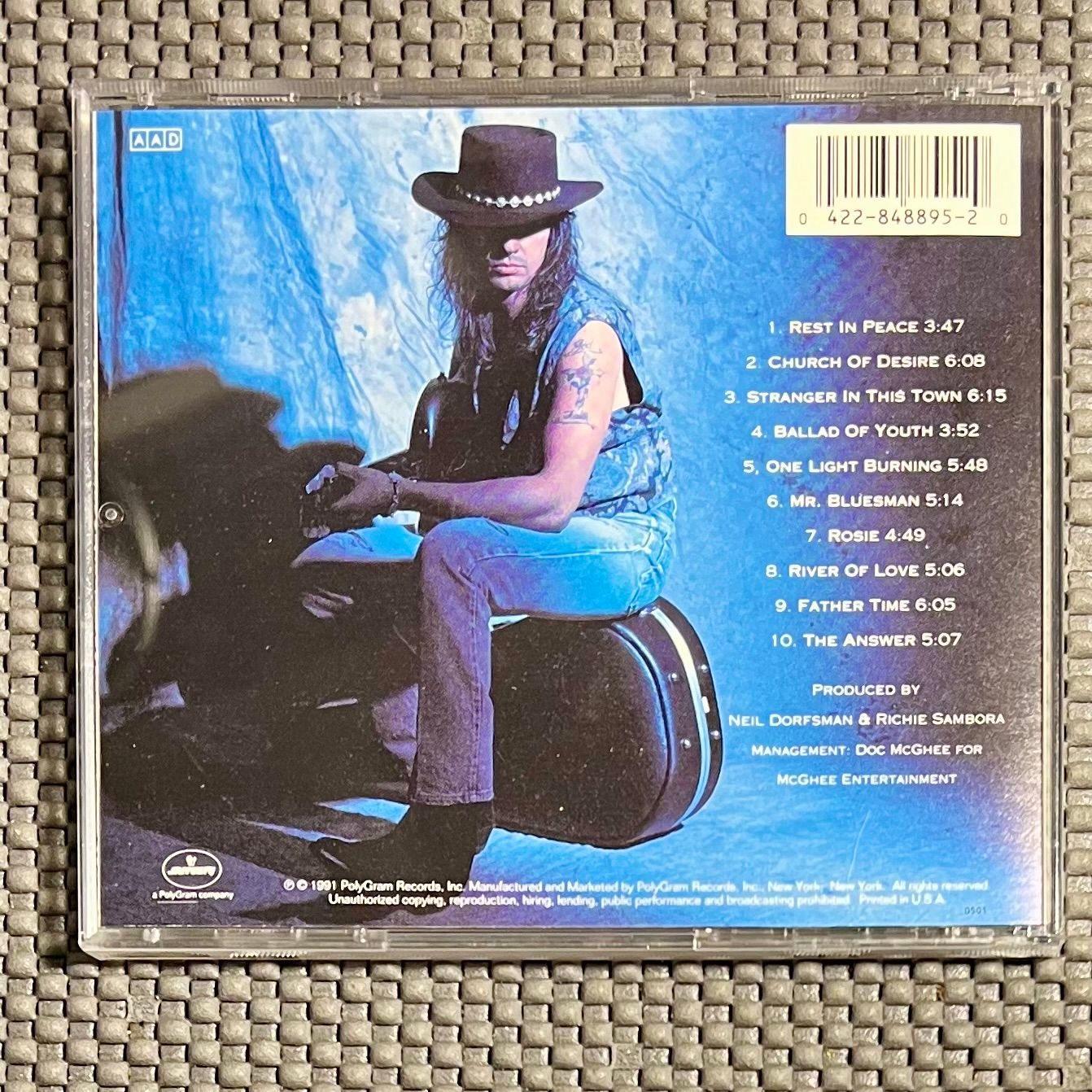 Richie Sambora - Stranger In This Town [CD - 1st press - US - 1991 - EX/VG+] | Mercury (848 895-2) - 2
