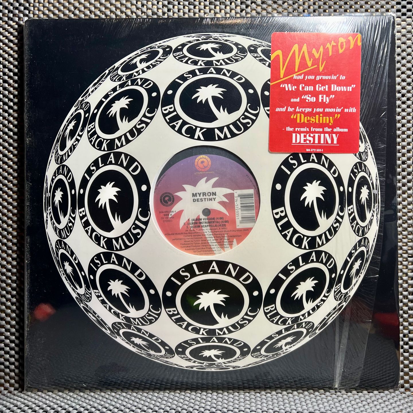 Myron - Destiny [Vinyl EP 12" - 1st US Press - 1997 - NM/Mint] RnB | Island Black Music (314-572 335-1) - main