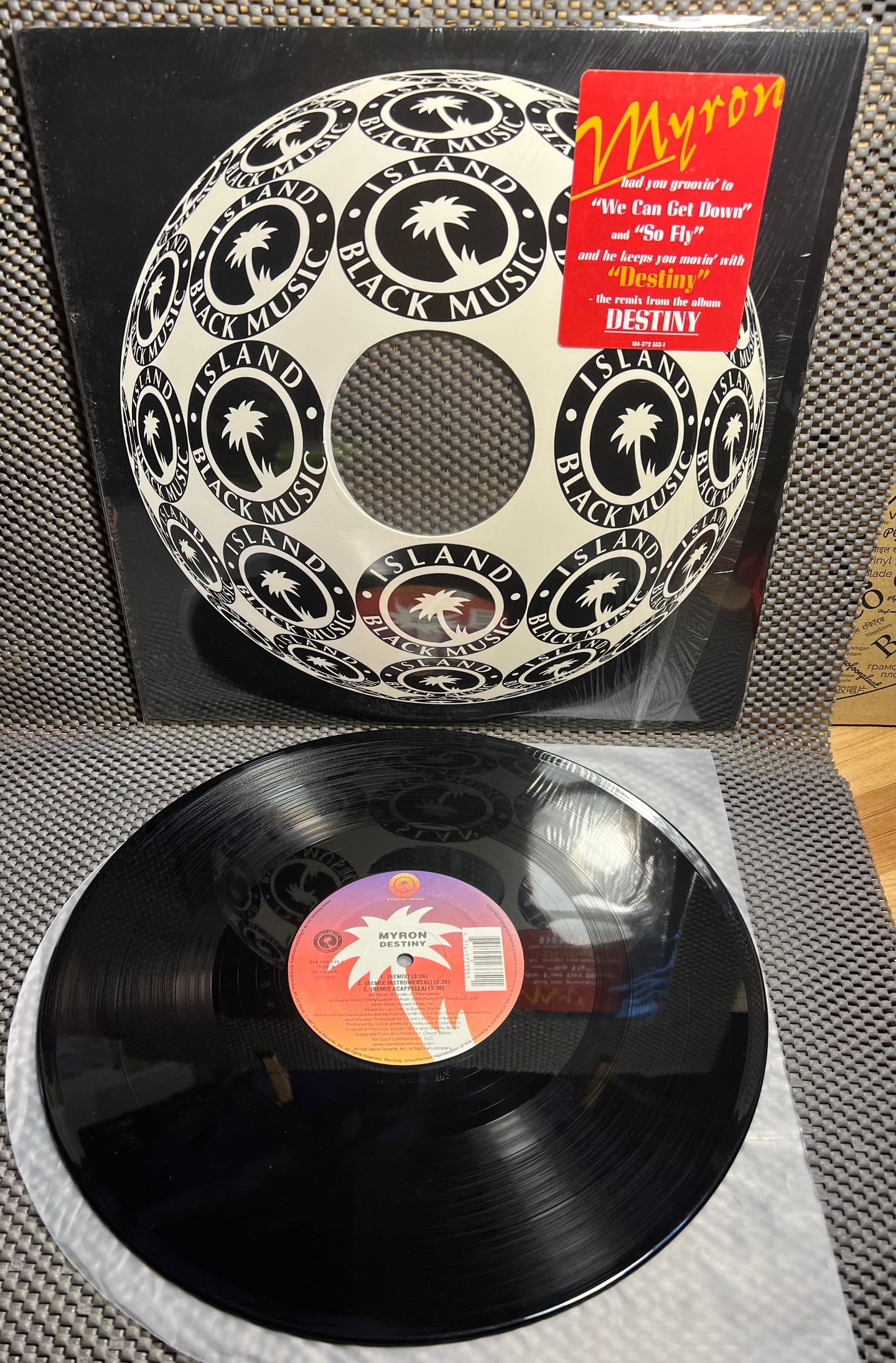 Myron - Destiny [Vinyl EP 12" - 1st US Press - 1997 - NM/Mint] RnB | Island Black Music (314-572 335-1) - 2
