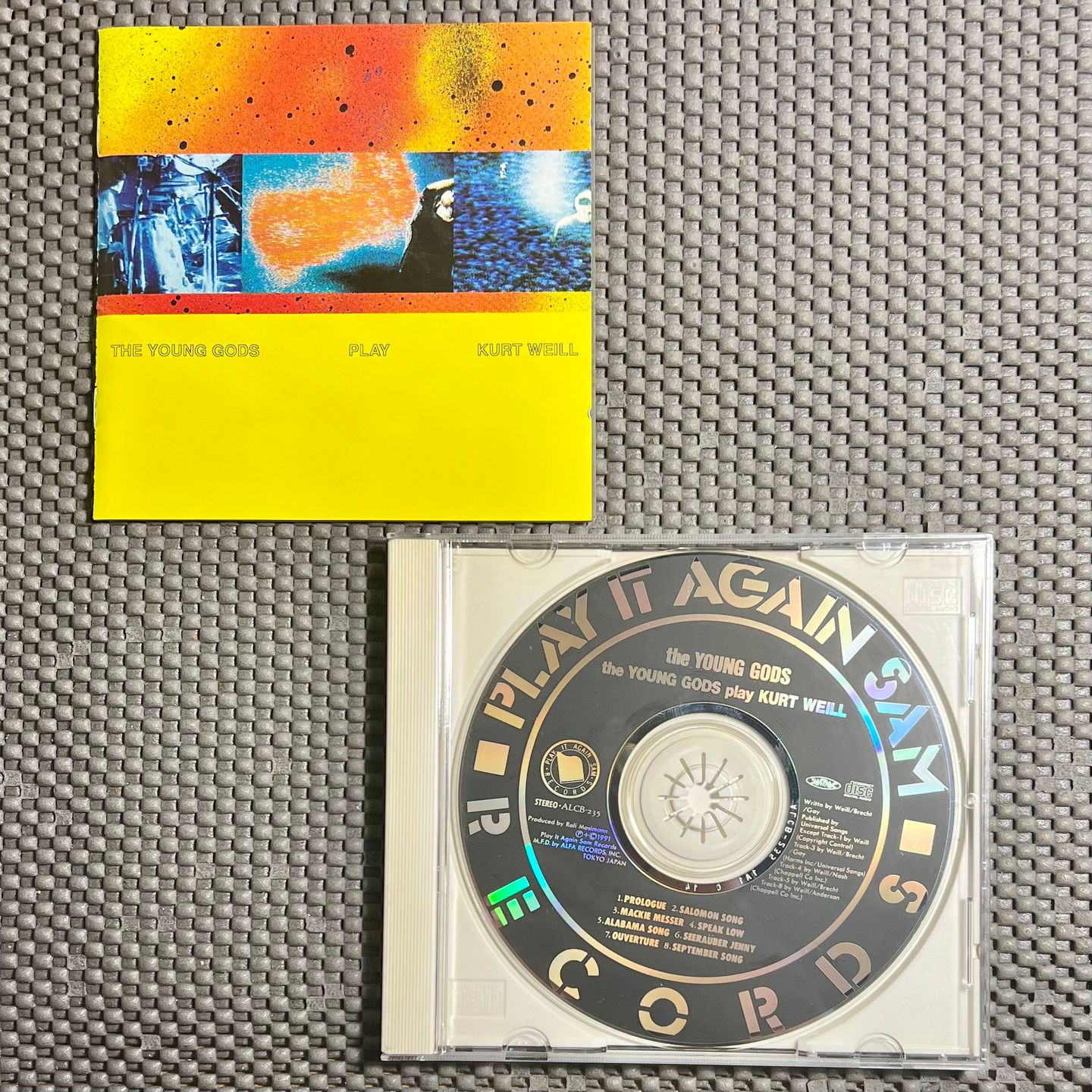 The Young Gods - The Young Gods Play Kurt Weill [CD - 1st Japan Ed. 1991 - ALCB-235 - Mint with Insert, No obi] Electro | Play It Again Sam Records (ALCB-235) - 3