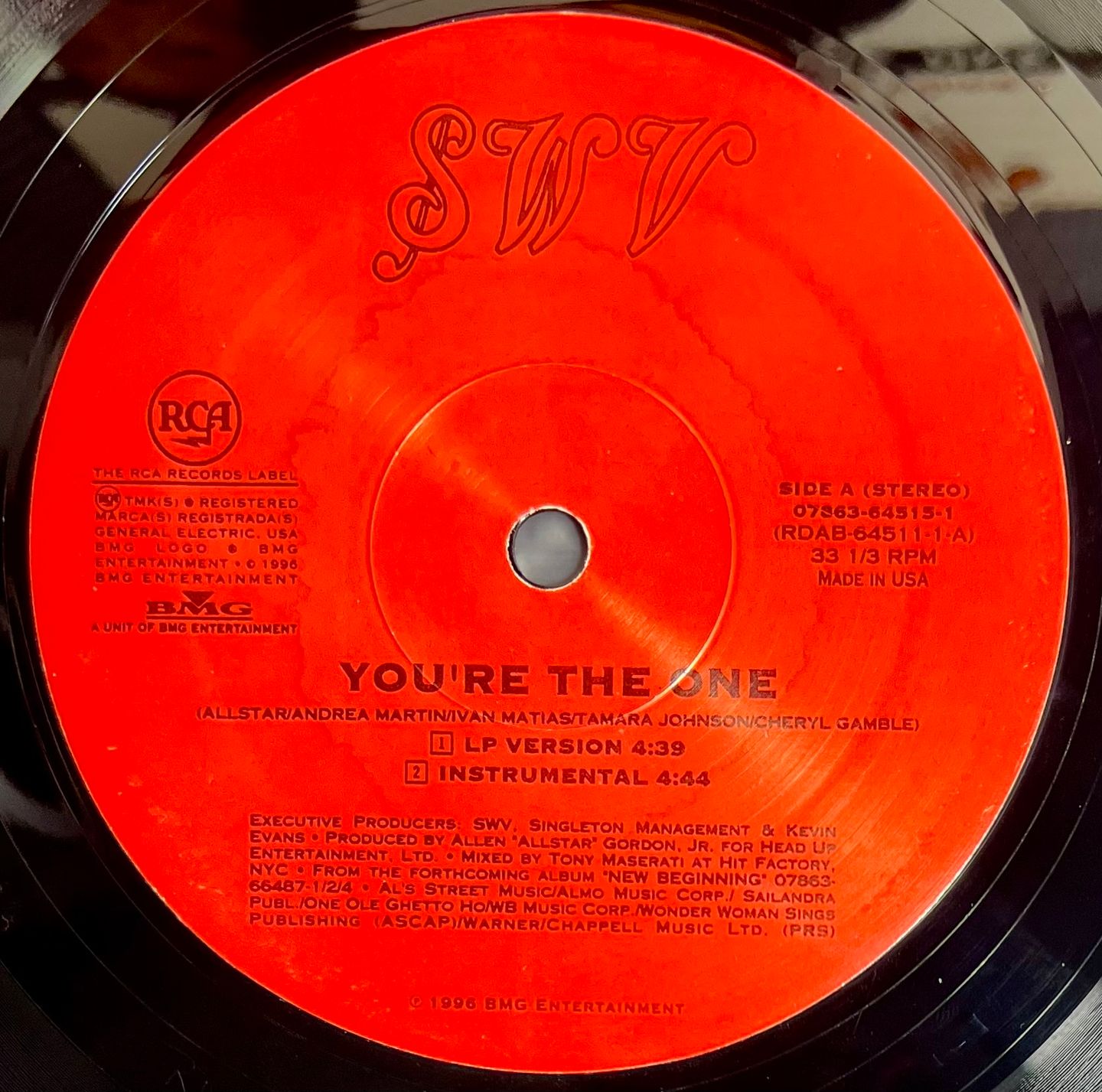 SWV - You're The One | RCA (07863-64515-1) - 4