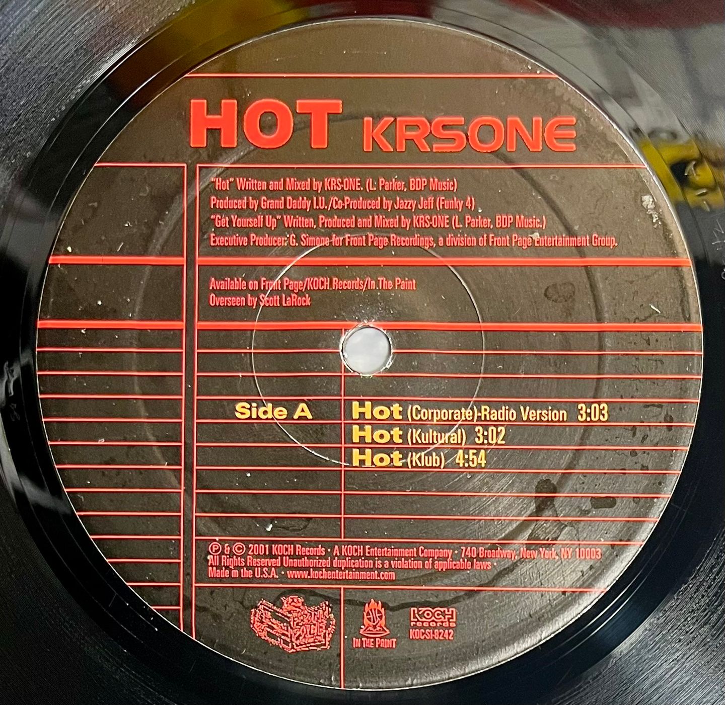 KRS-One - Hot | Koch Records (KOC-SI-8242) - 4