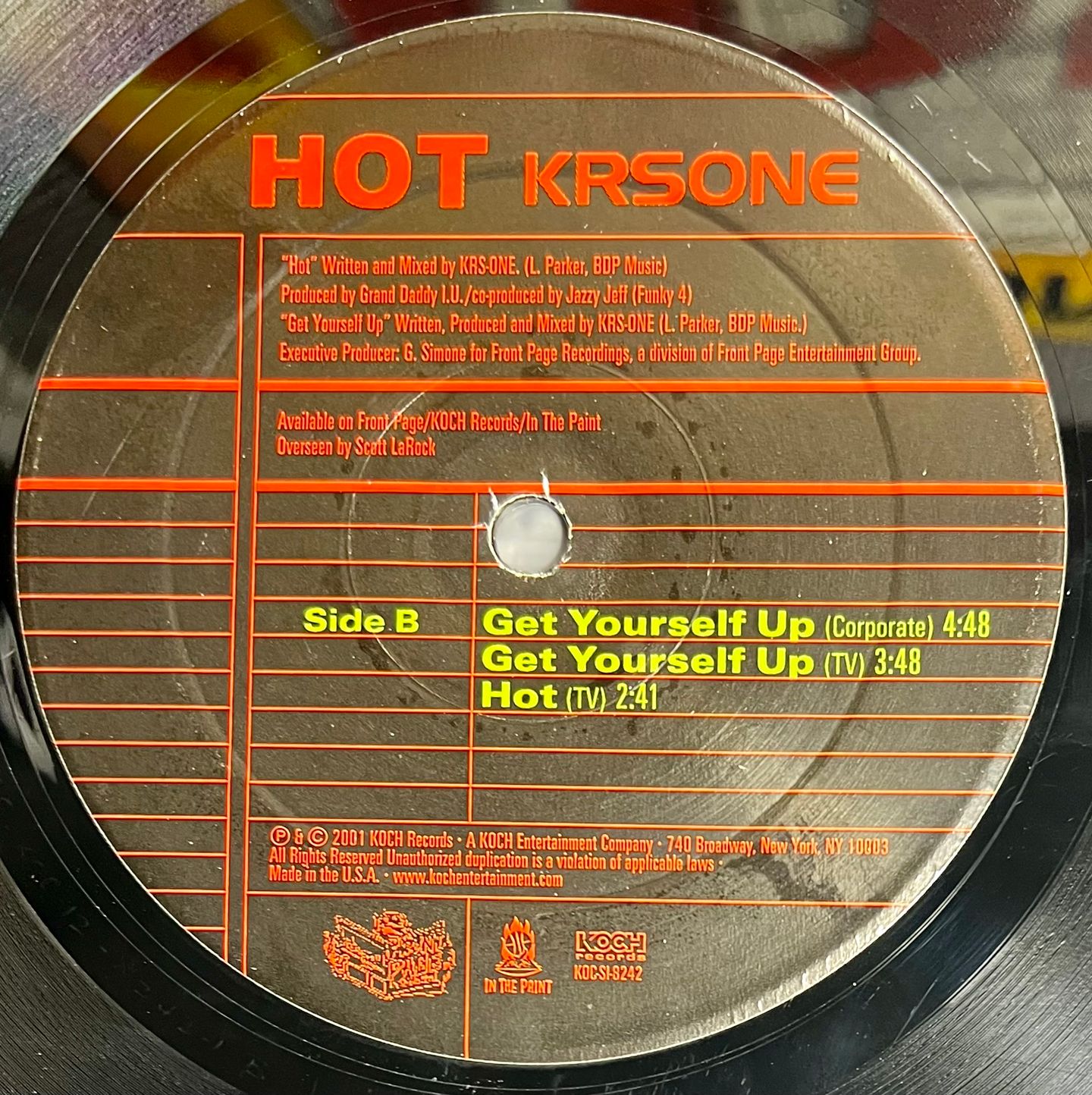 KRS-One - Hot | Koch Records (KOC-SI-8242) - 5