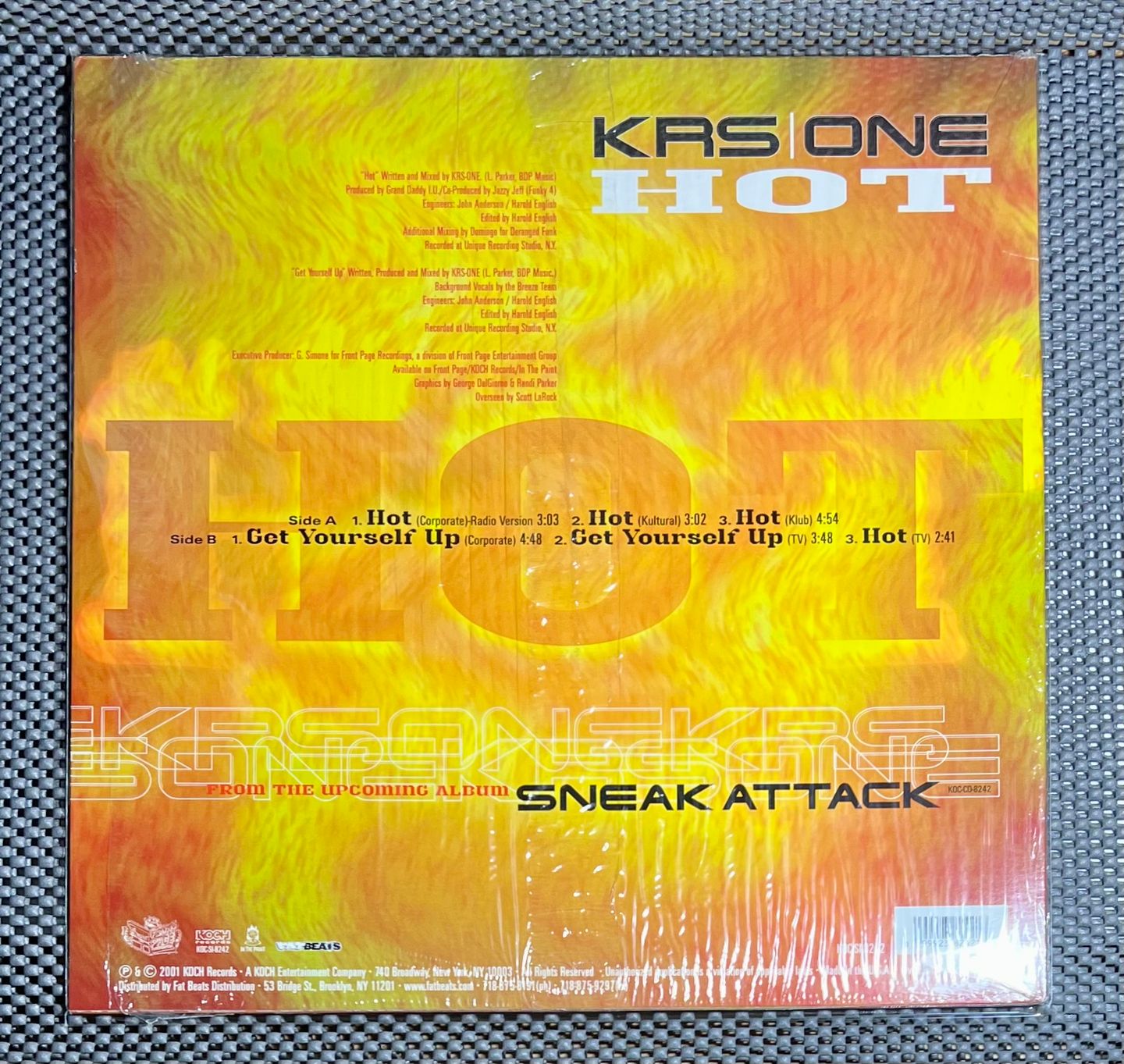 KRS-One - Hot | Koch Records (KOC-SI-8242) - 3