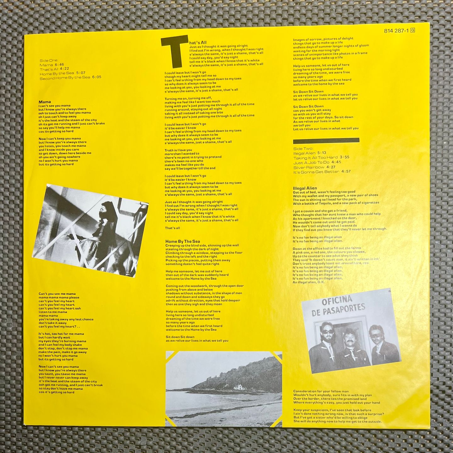 Genesis - Genesis [Vinyl LP - 1st German Press - 1983 - Vertigo 814 287-1 - NM/NM with OIS] Prog Rock | Vertigo (814 287-1) - 7