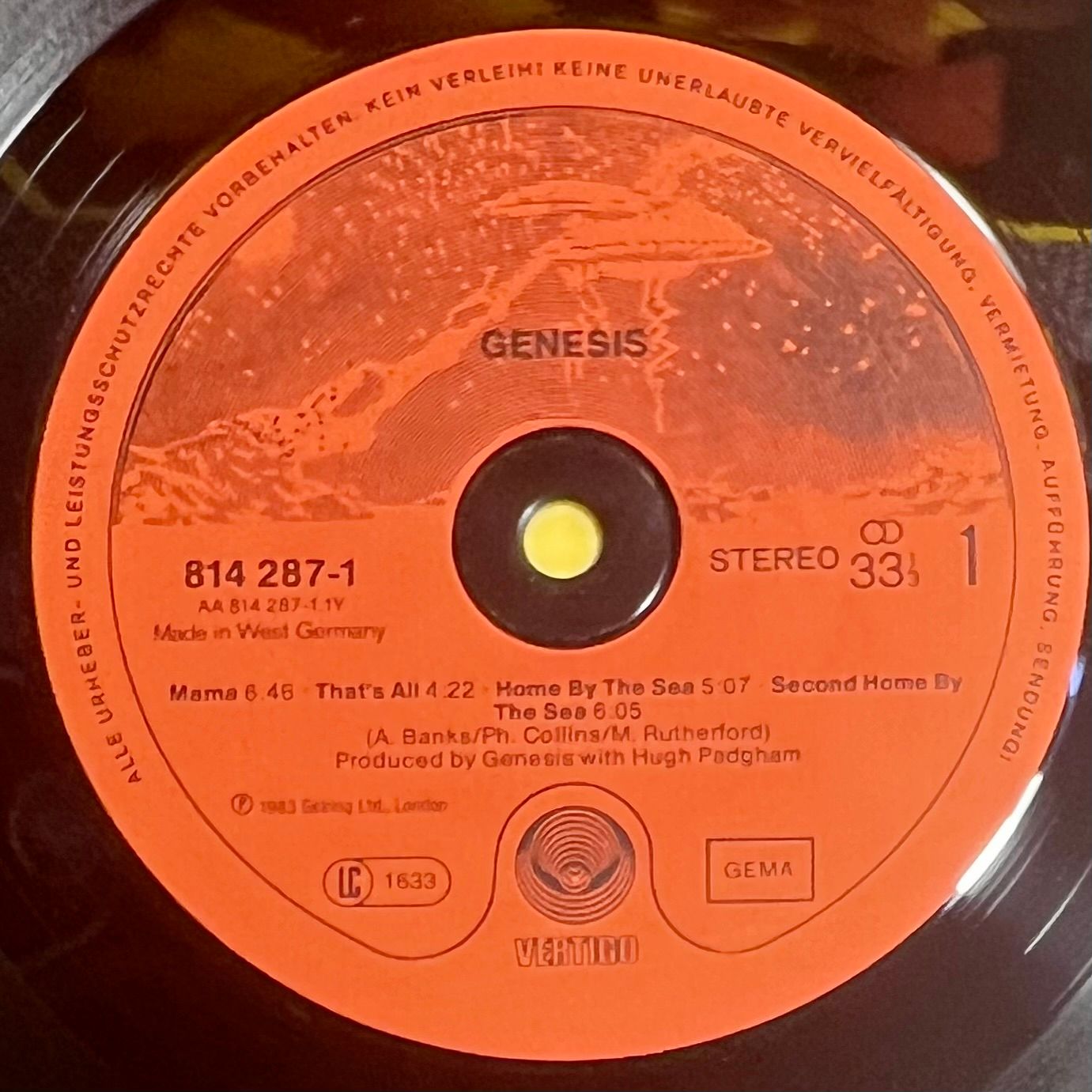 Genesis - Genesis [Vinyl LP - 1st German Press - 1983 - Vertigo 814 287-1 - NM/NM with OIS] Prog Rock | Vertigo (814 287-1) - 4