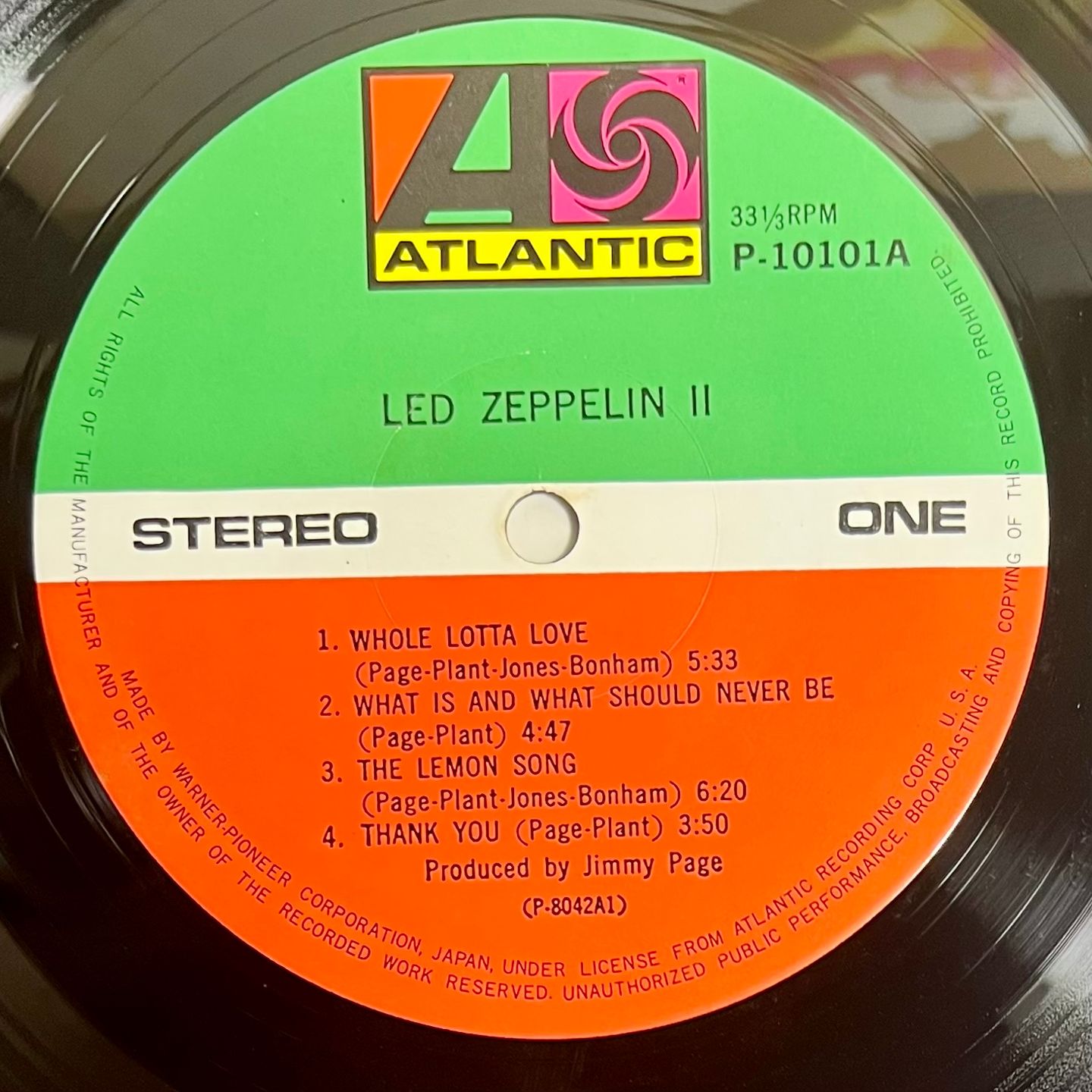 Led Zeppelin - Led Zeppelin II  [LP Rei Japan 1976] | Atlantic (P-10101A) - 5
