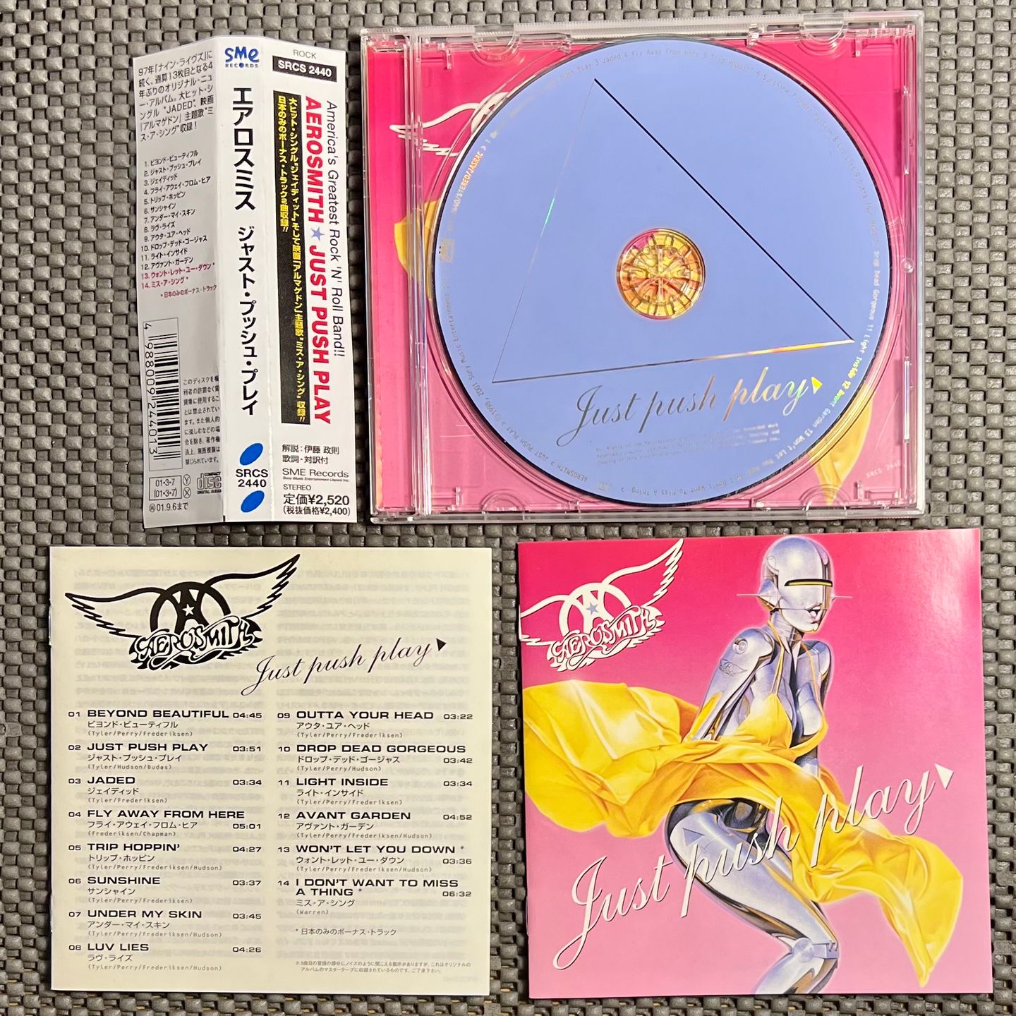 Aerosmith - Just Push Play [CD – 1st Japanese Edition – 2001 – SRCS 2440 ] – Hard Rock | SME Records (SRCS 2440) - 3