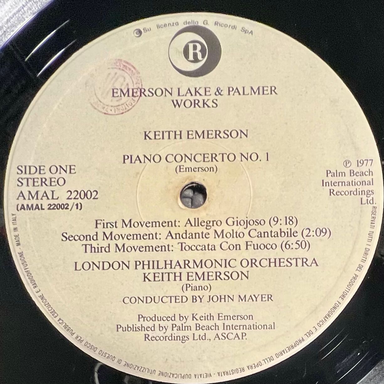 Emerson, Lake & Palmer - Works (Volume 1) [LP OG Italy 1977 Trifold EX/VG] | Ricordi (AMAL 22002) - 6