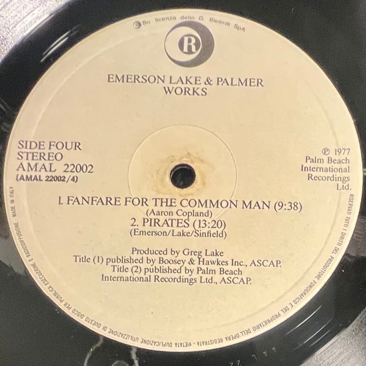 Emerson, Lake & Palmer - Works (Volume 1) [LP OG Italy 1977 Trifold EX/VG] | Ricordi (AMAL 22002) - 9