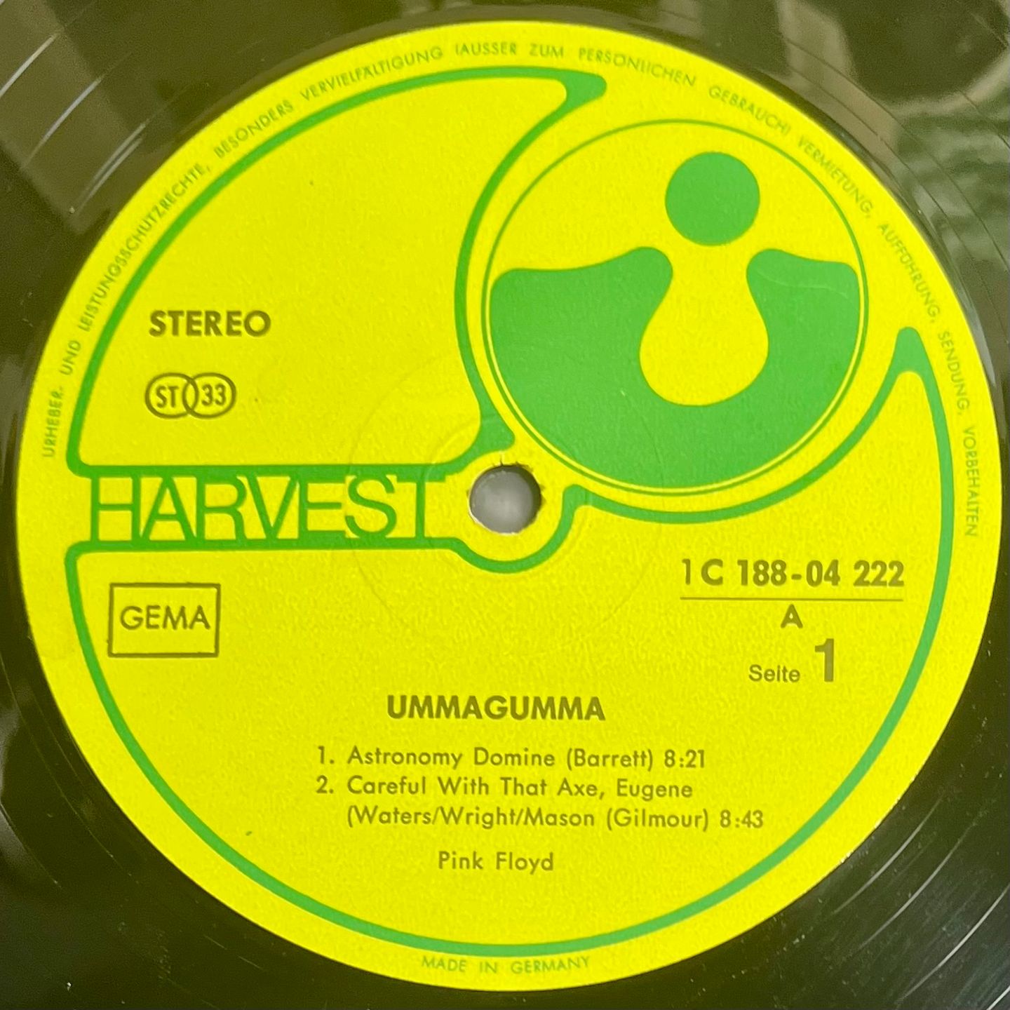 Pink Floyd - Ummagumma [LP Rei DE 1971 EX/EX] | Harvest (1 C 188-04 222/23) - 4