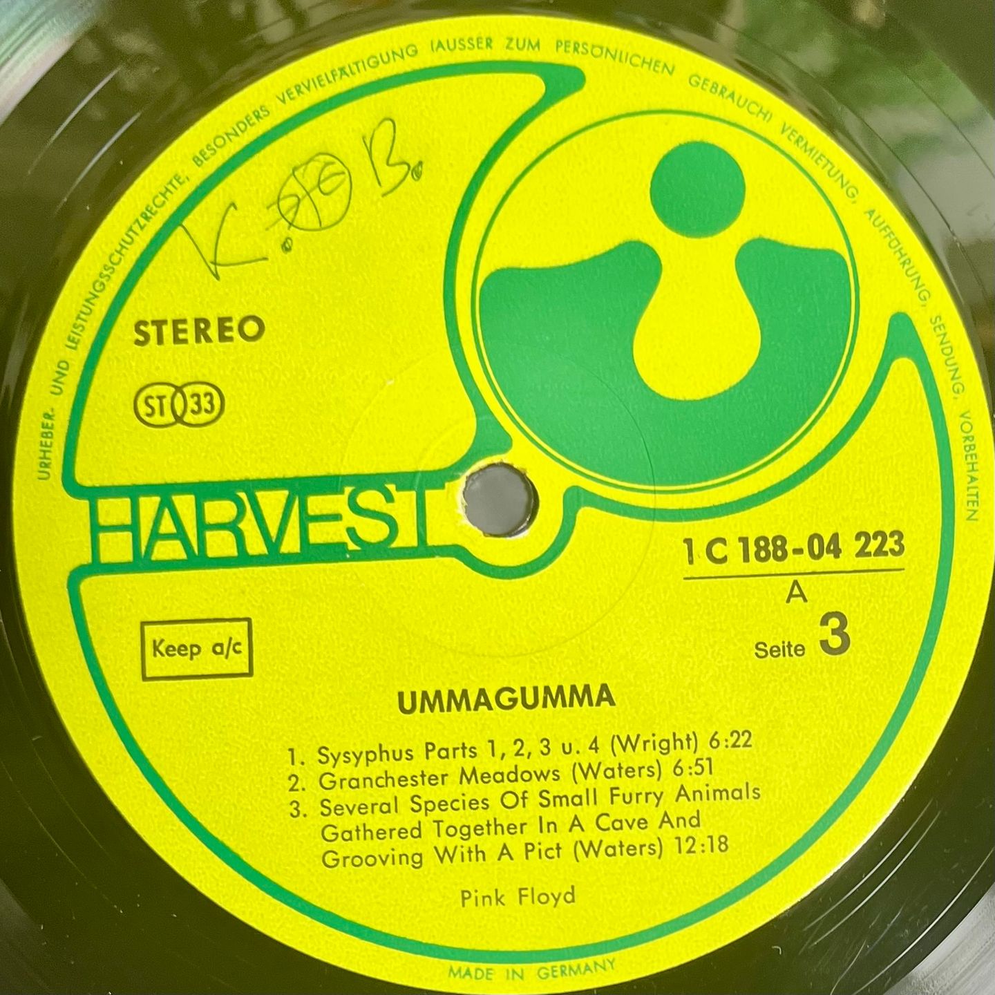 Pink Floyd - Ummagumma [LP Rei DE 1971 EX/EX] | Harvest (1 C 188-04 222/23) - 6