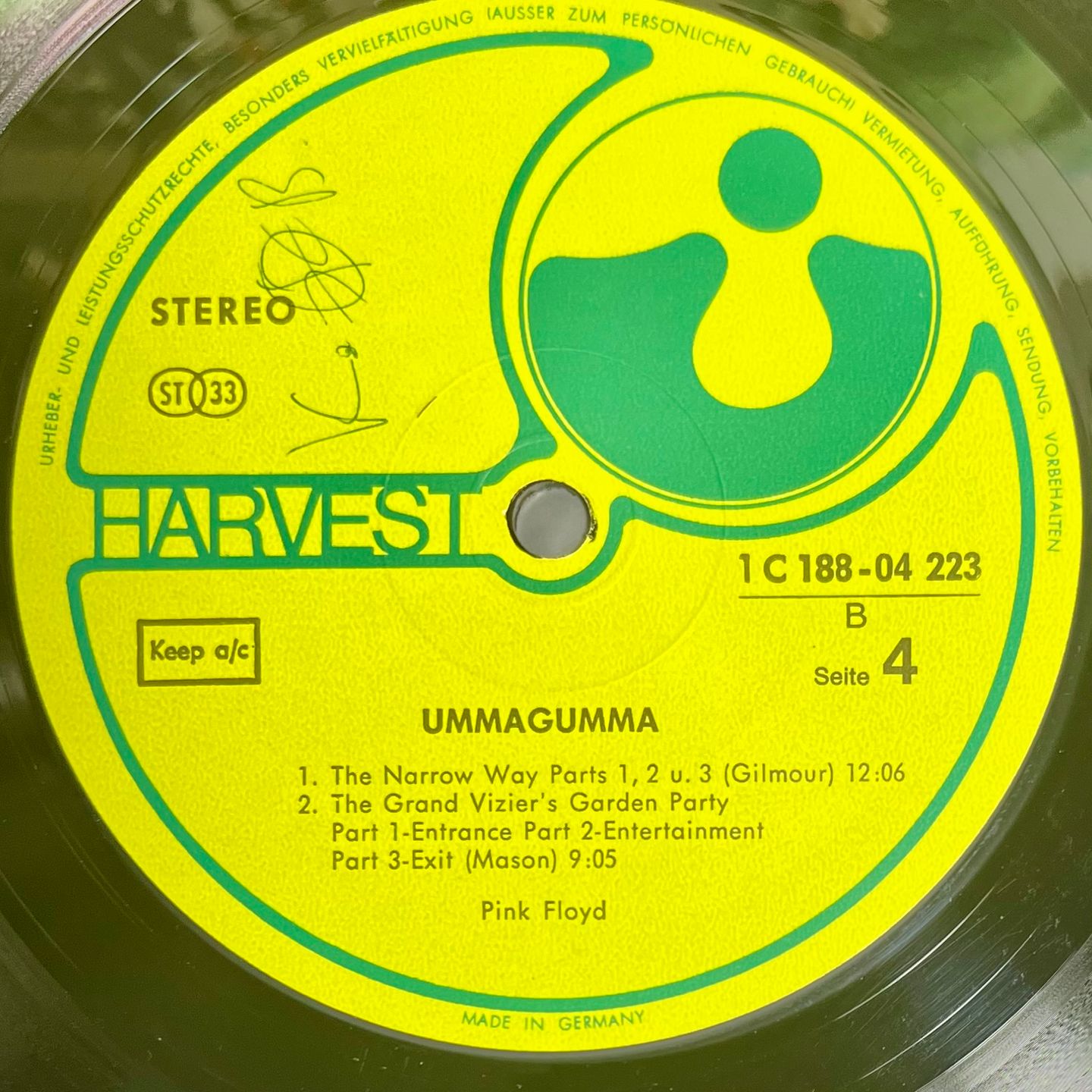 Pink Floyd - Ummagumma [LP Rei DE 1971 EX/EX] | Harvest (1 C 188-04 222/23) - 7