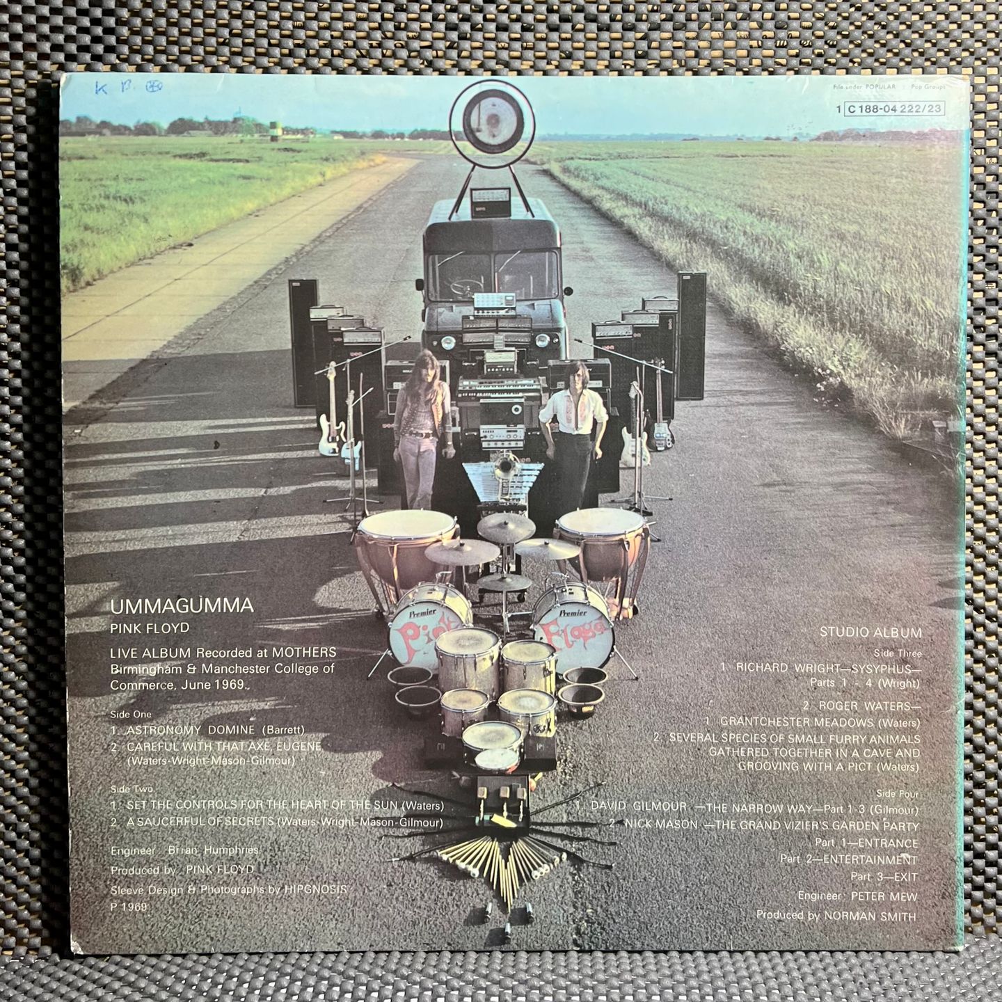 Pink Floyd - Ummagumma [LP Rei DE 1971 EX/EX] | Harvest (1 C 188-04 222/23) - 3