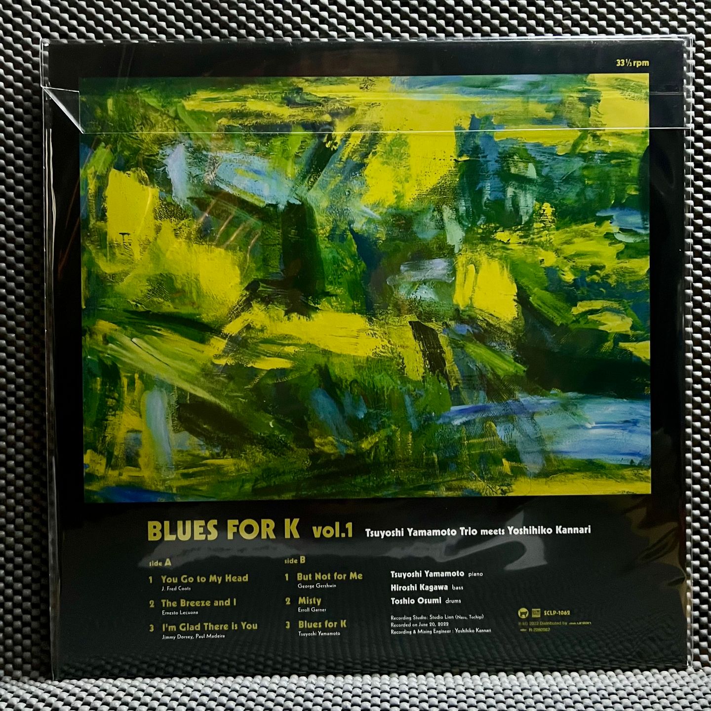 Tsuyoshi Yamamoto Trio - Blues For K Vol.1 [Vinyl LP - 1st Japan Press - 2022 - SCLP-1062 - Mint & Sealed] Jazz | Somethin' Cool (SCLP-1062) - 3