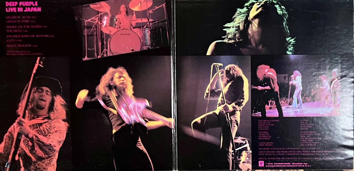 Deep Purple - Live In Japan [Vinyl LP - Japan Press - 1974 - P-5066~7W - VG+/VG+] | Warner Bros. Records (P-5066~7W) - 3