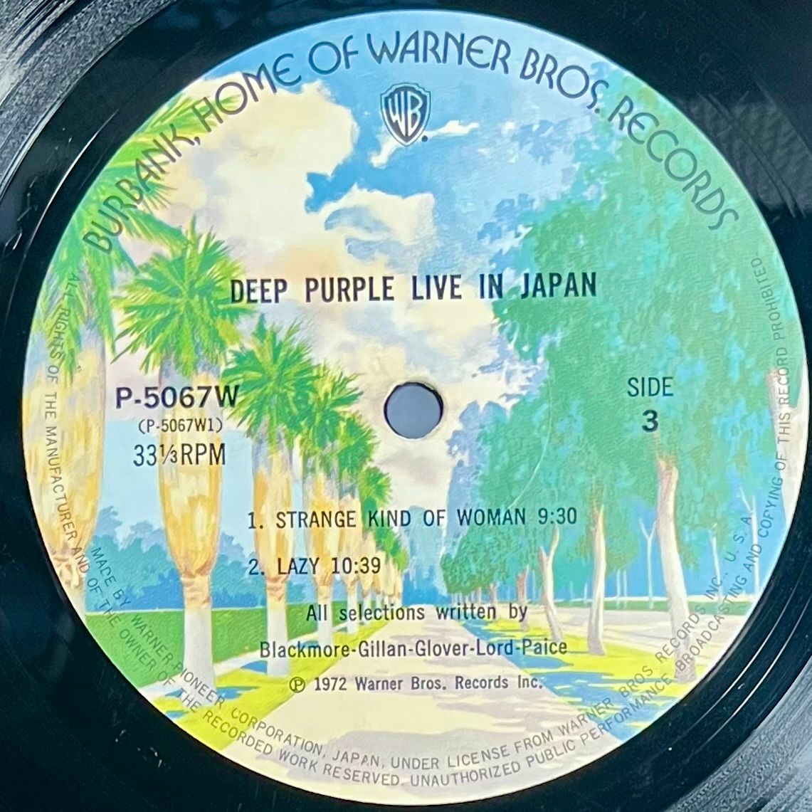 Deep Purple - Live In Japan [Vinyl LP - Japan Press - 1974 - P-5066~7W - VG+/VG+] | Warner Bros. Records (P-5066~7W) - 7