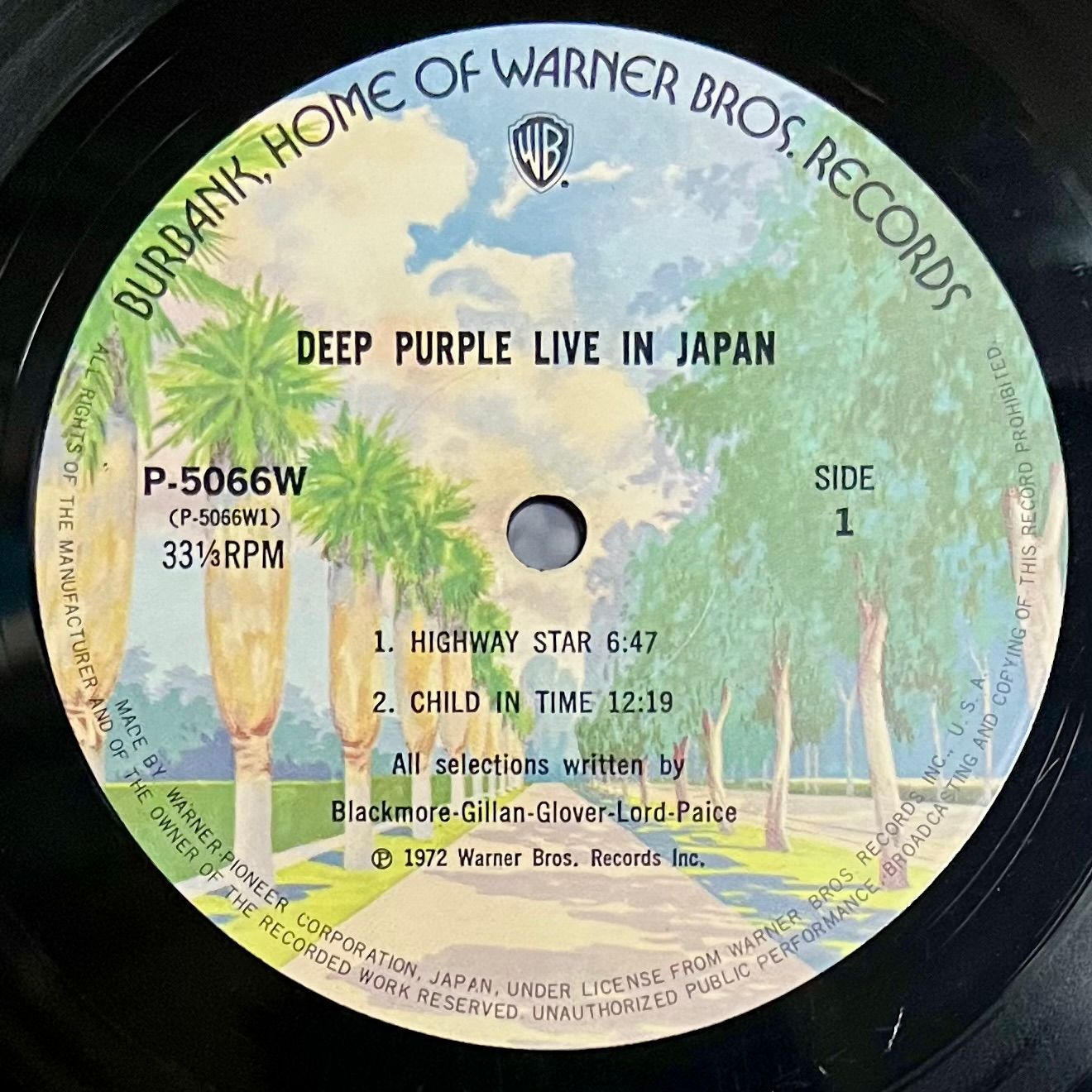 Deep Purple - Live In Japan [Vinyl LP - Japan Press - 1974 - P-5066~7W - VG+/VG+] | Warner Bros. Records (P-5066~7W) - 5